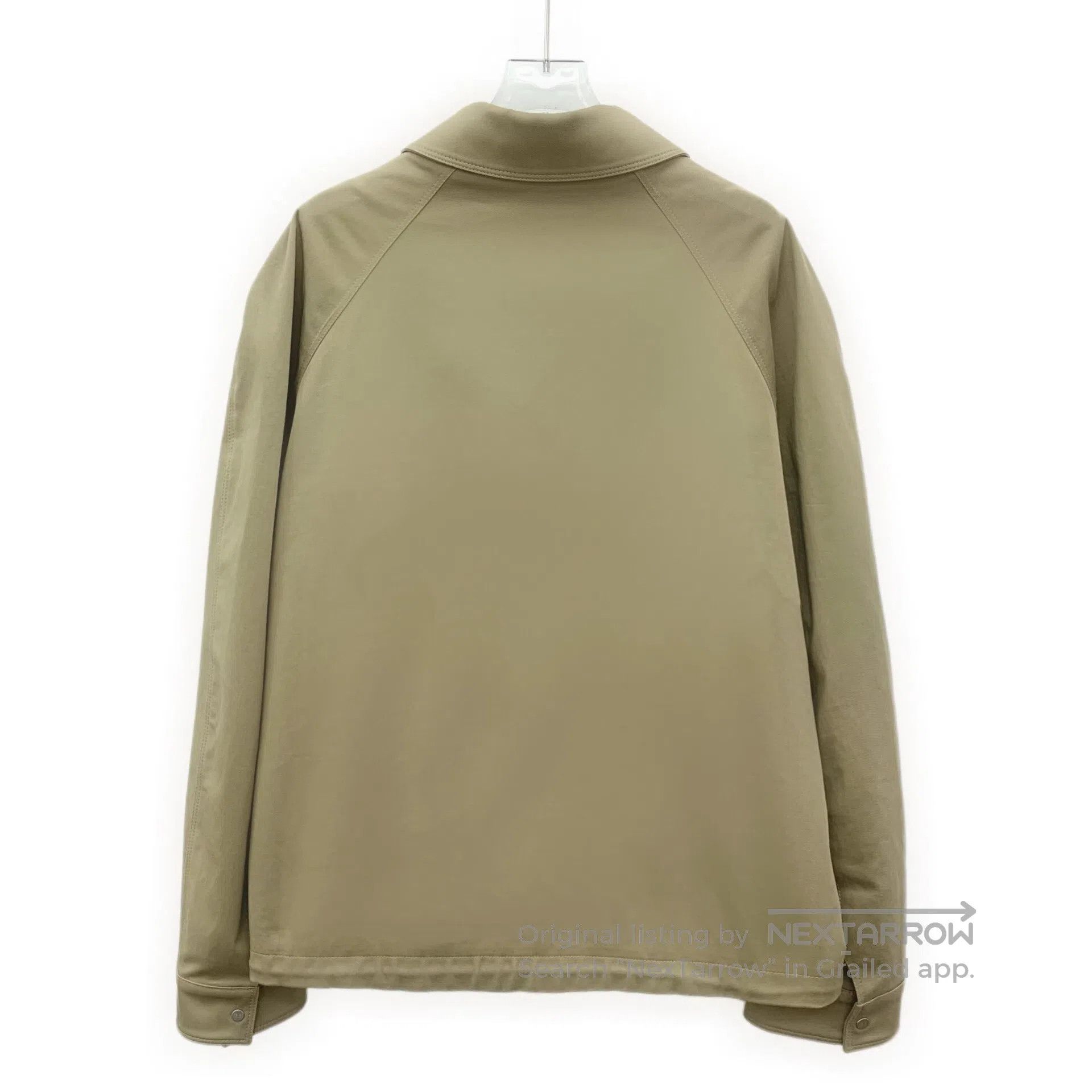 Fendi FENDI Khaki logo lapel cotton zipper jacket| Size US L / EU 52-54 / 3 - 2 Thumbnail