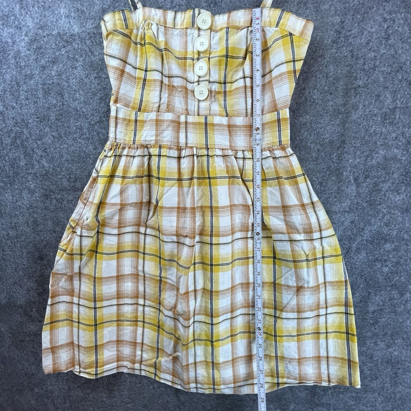 Passport Passport Dress Medium Yellow Plaid Retro Schoolgirl Preppy Size M / US 6-8 / IT 42-44 - 5 Thumbnail