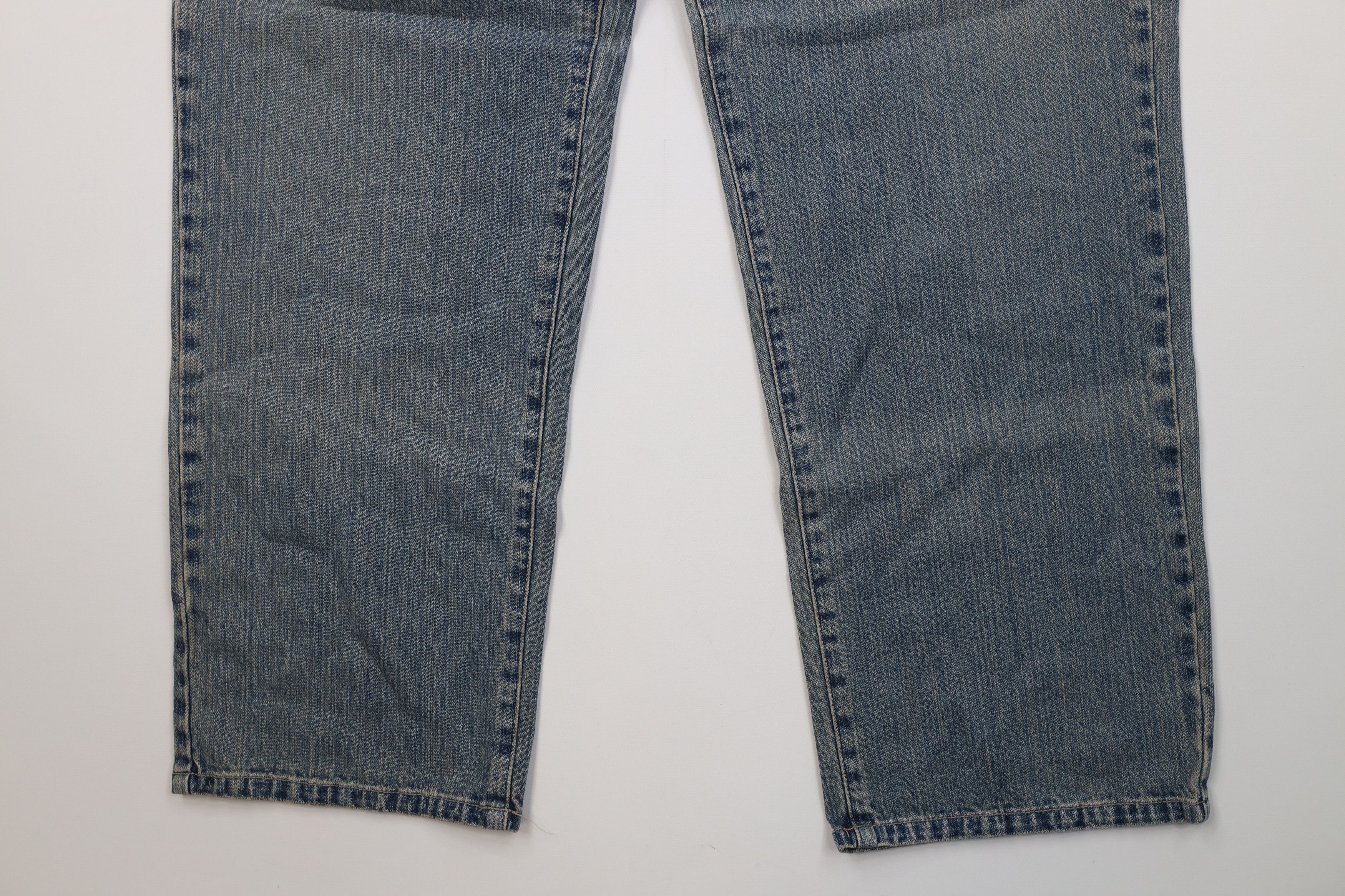 Calvin Klein Vintage 90s Y2K Calvin Klein Baggy Wide Leg Denim Jeans Blue Size US 36 / EU 52 - 4 Thumbnail