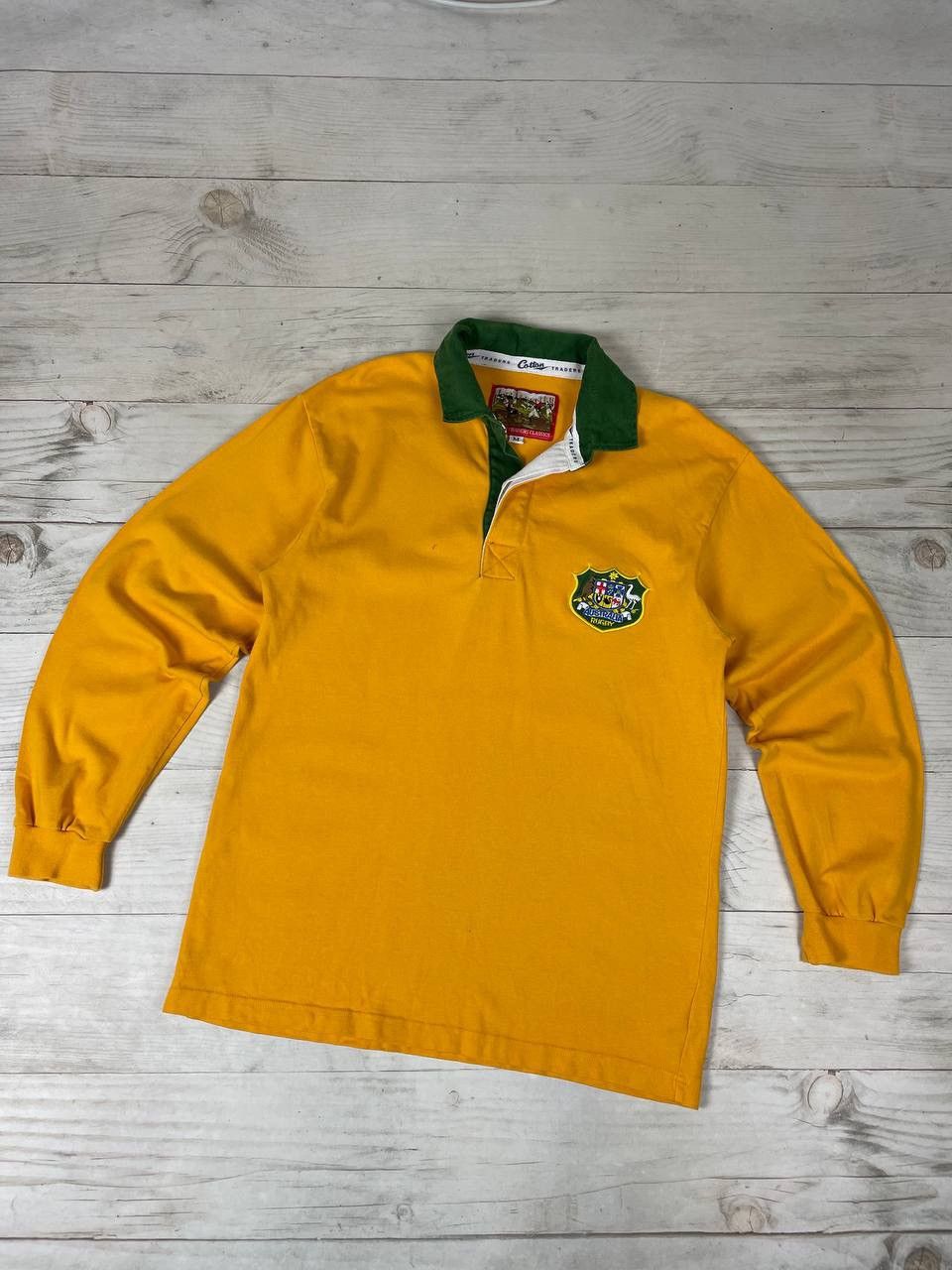 Cotton Traders Vintage Cotton Traders AUSTRALIA RUGBY Long Sleeve Shirt 80s Size US M / EU 48-50 / 2 - 1 Thumbnail