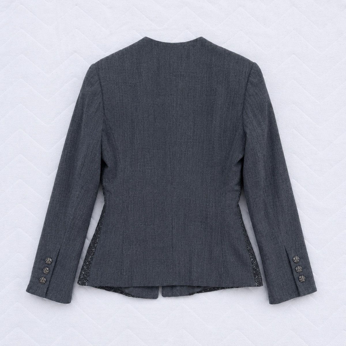 Fendi Luxury Vintage Fendi 365 Metallic Knit Blazer Made In Italy Size S / US 4 / IT 40 - 2 Thumbnail