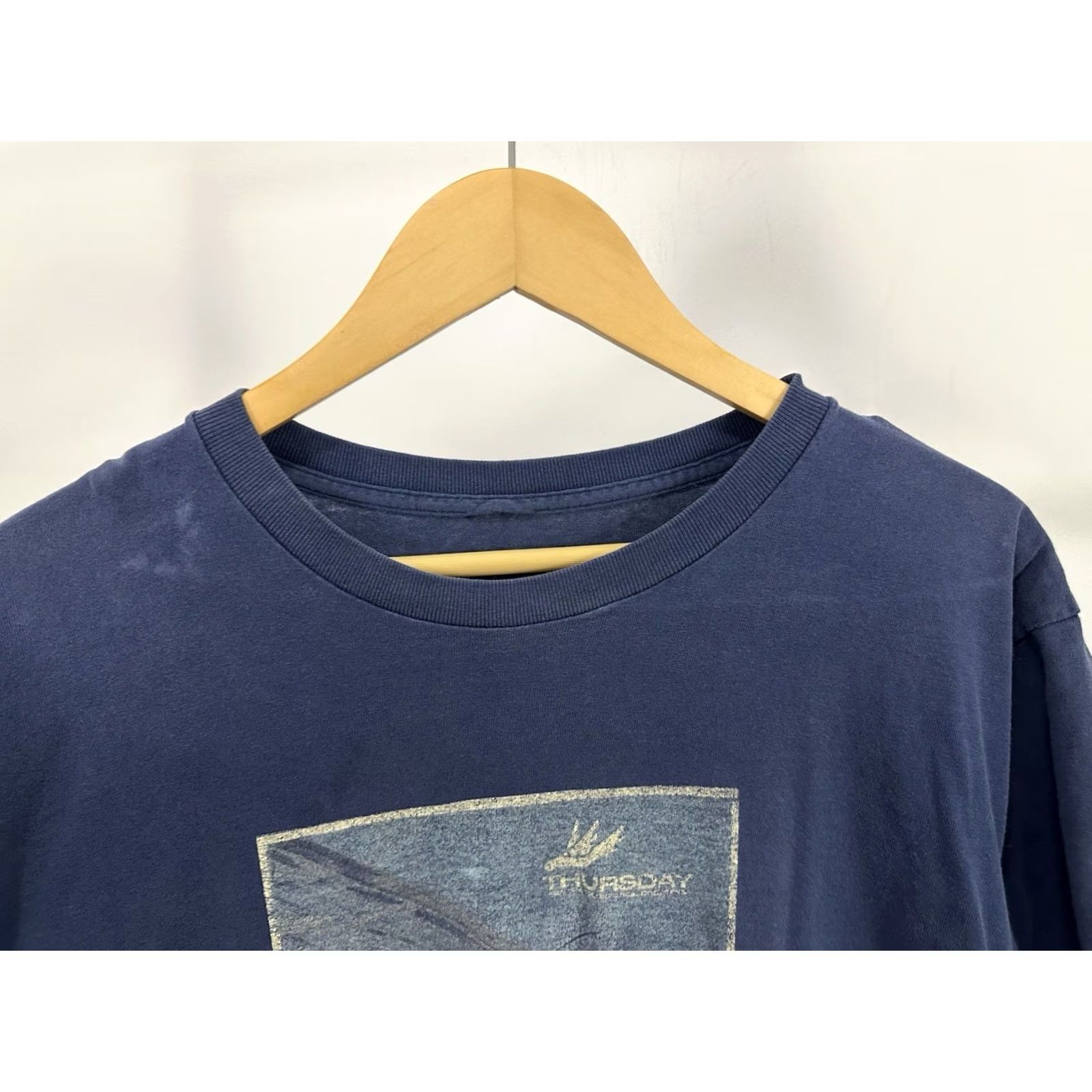 Vintage VTG Thursday Band Emo Screamo Scene Myspace Era Concert Tour Faded T-Shirt L Mens Blue Size US L / EU 52-54 / 3 - 5 Thumbnail