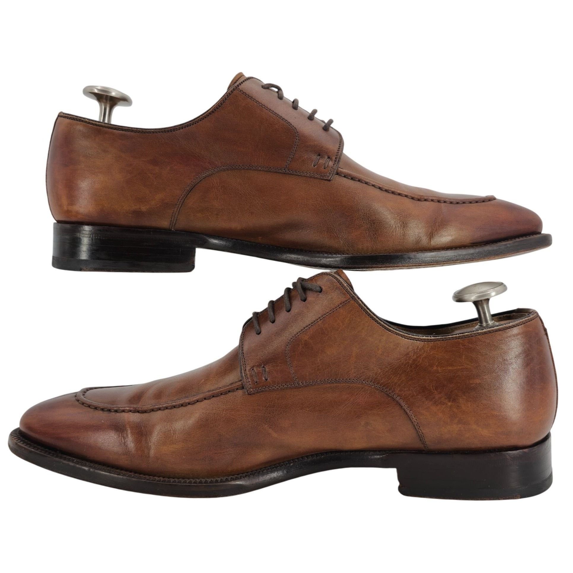 Magnanni Magnanni Spain Men's 11 Brown Leather Dress Shoes Split-toe Size US 11 / EU 44 - 9 Thumbnail
