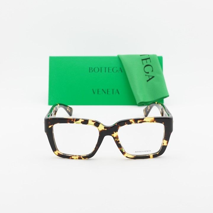 Bottega Veneta Bottega Veneta BV1153O 006 Eyeglasses Havana 51mm Square Size ONE SIZE - 12 Thumbnail