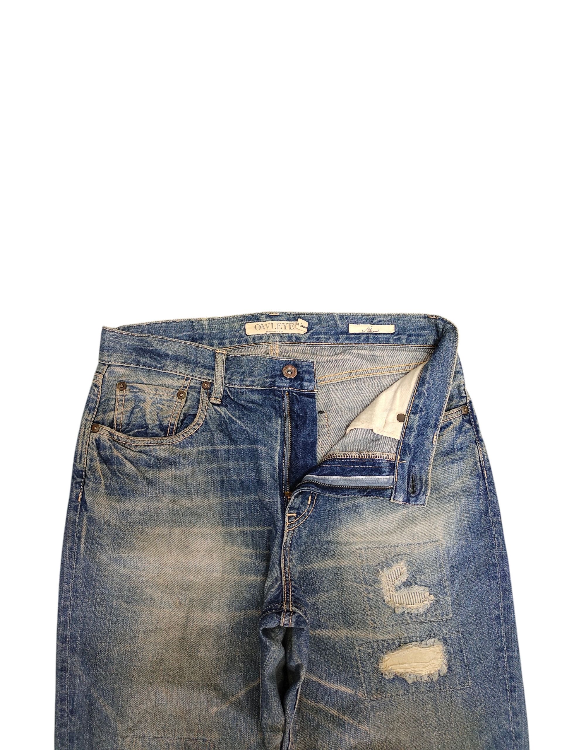 Kapital Domingo Owleye Japan Patchwork Dirty Clawmark Distress Jeans Size US 31 - 7 Thumbnail