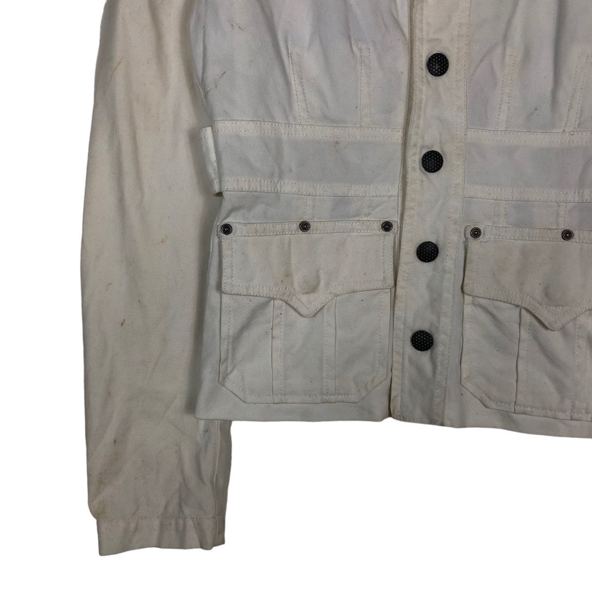 Diesel 🔥Vintage Cropped Biker Jacket Diesel Rare Lining Design Size US S / EU 44-46 / 1 - 4 Thumbnail