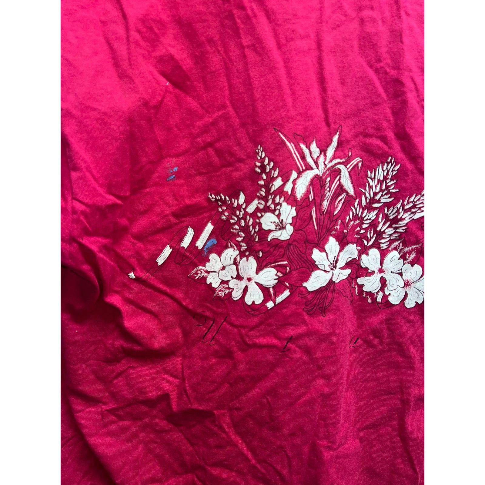 Jerzees Vintage South Dakota Shirt Pink Flower Pink Tee 90s Large L Size US L / EU 52-54 / 3 - 7 Thumbnail