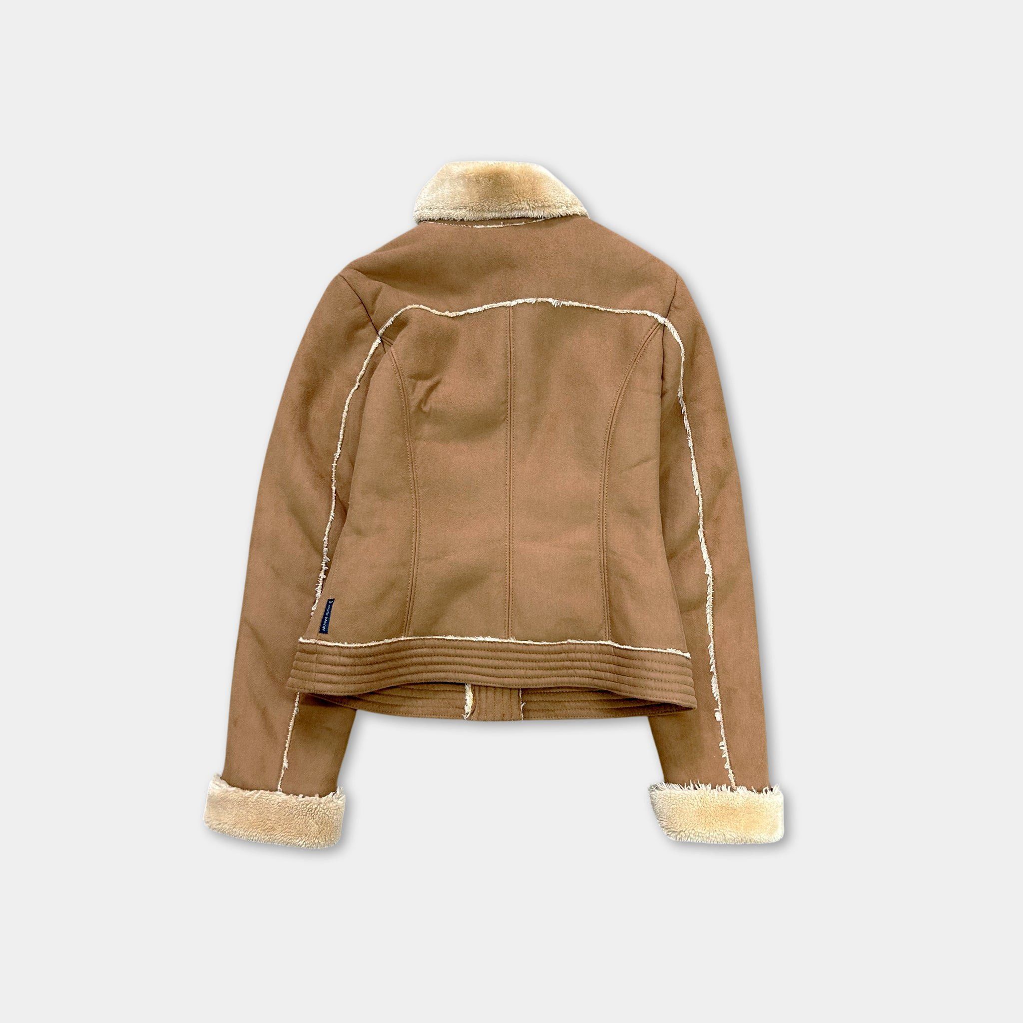 Armani Armani Jeans Suede Shearling Jacket Size S / US 4 / IT 40 - 6 Thumbnail