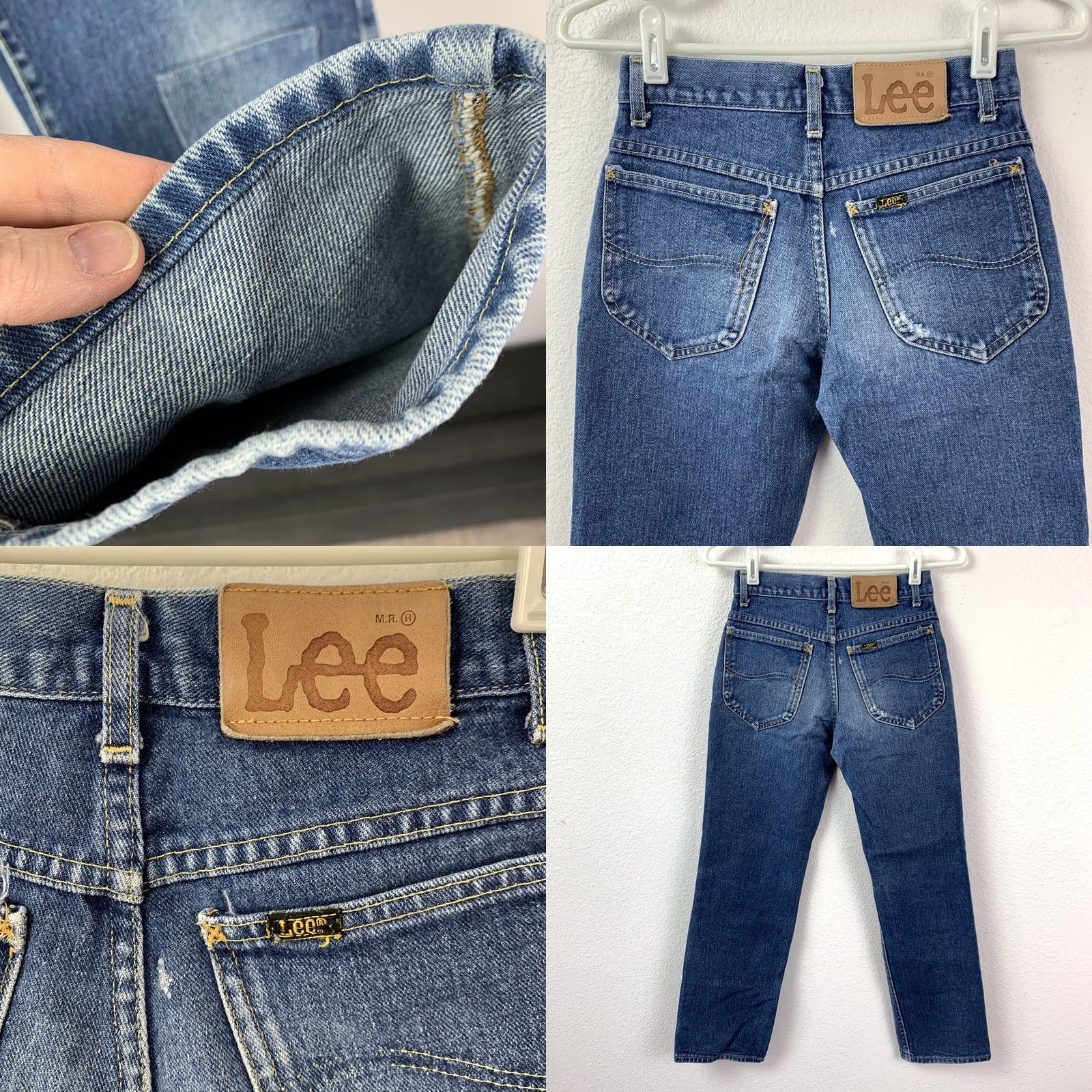 Lee VINTAGE Lee Riders Jeans Blue Denim USA 27 x 28 70s 80s Workwear Distressed Mens Jeans Size US 27 - 8 Thumbnail