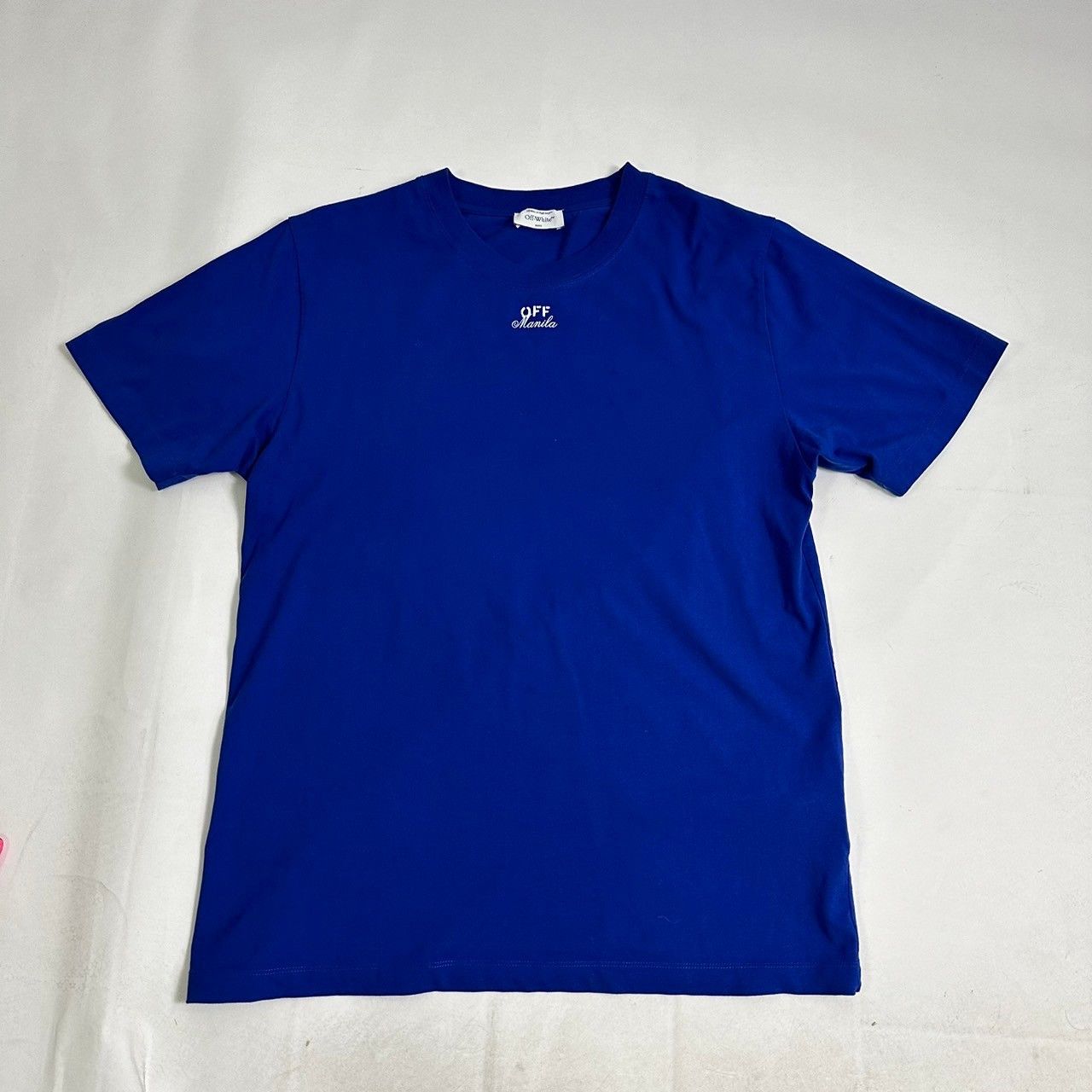 image of Off White Manila T-Shirt (76Dow240419005) in Blue, Men's (Size XL)