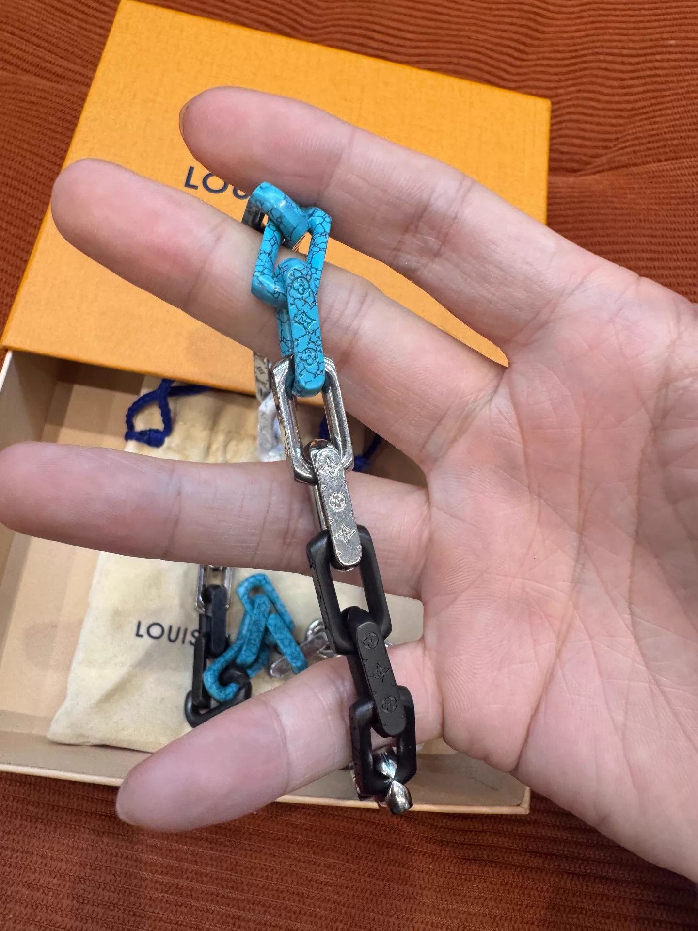 Louis Vuitton LV Monogram Chain Bamboo BWB Colorblock Necklace Size ONE SIZE - 2 Thumbnail