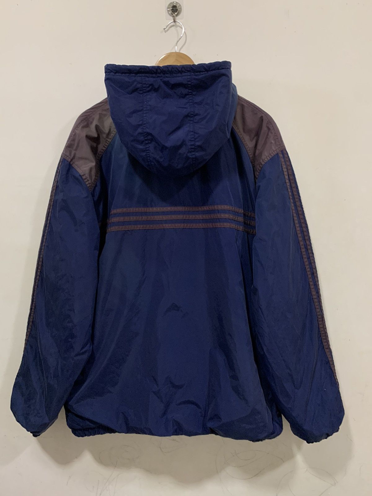 Adidas Vintage Adidas Reversible Hooded Jacket Size US L / EU 52-54 / 3 - 14 Thumbnail
