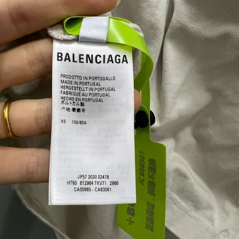 Balenciaga Balenciaga Double B Embroidery Short Sleeve with Wheat Pat Size US XS / EU 42 / 0 - 4 Thumbnail