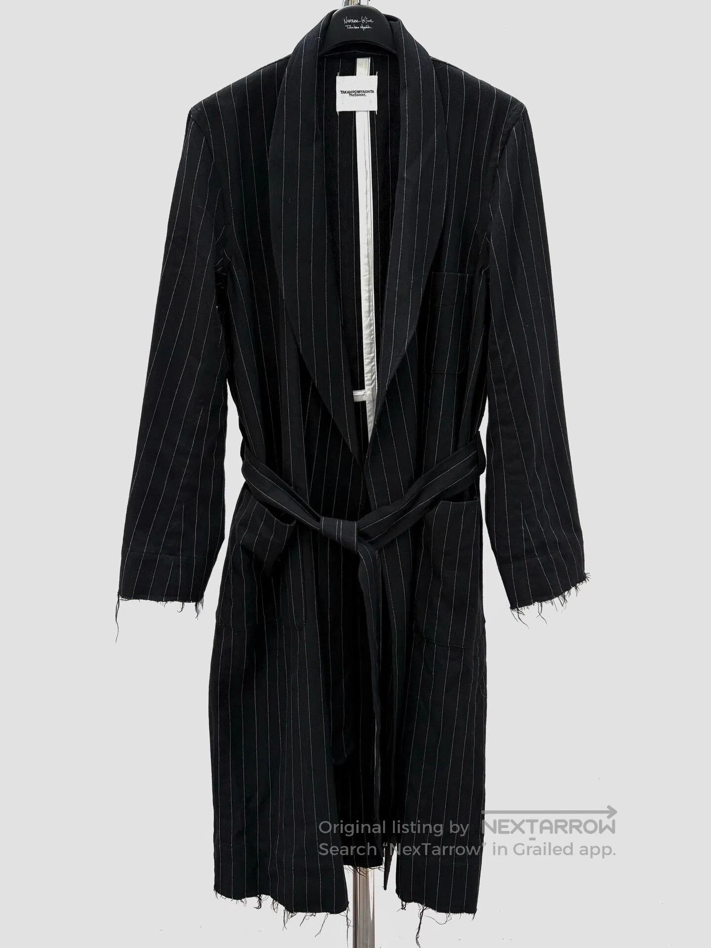 Takahiromiyashita The Soloist. THE SOLOIST AW15 Wool Robe Coat 46. Size US S / EU 44-46 / 1 - 3 Thumbnail