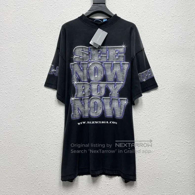 Balenciaga Balenciaga Black washed short-sleeve Size US L / EU 52-54 / 3 - 1 Thumbnail