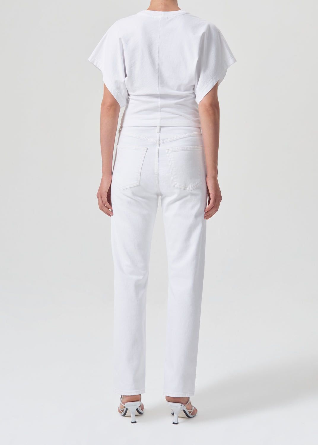 Agolde AGOLDE Mia Mid-Rise Straight White Jeans Size 27" / US 4 / IT 40 - 8 Thumbnail