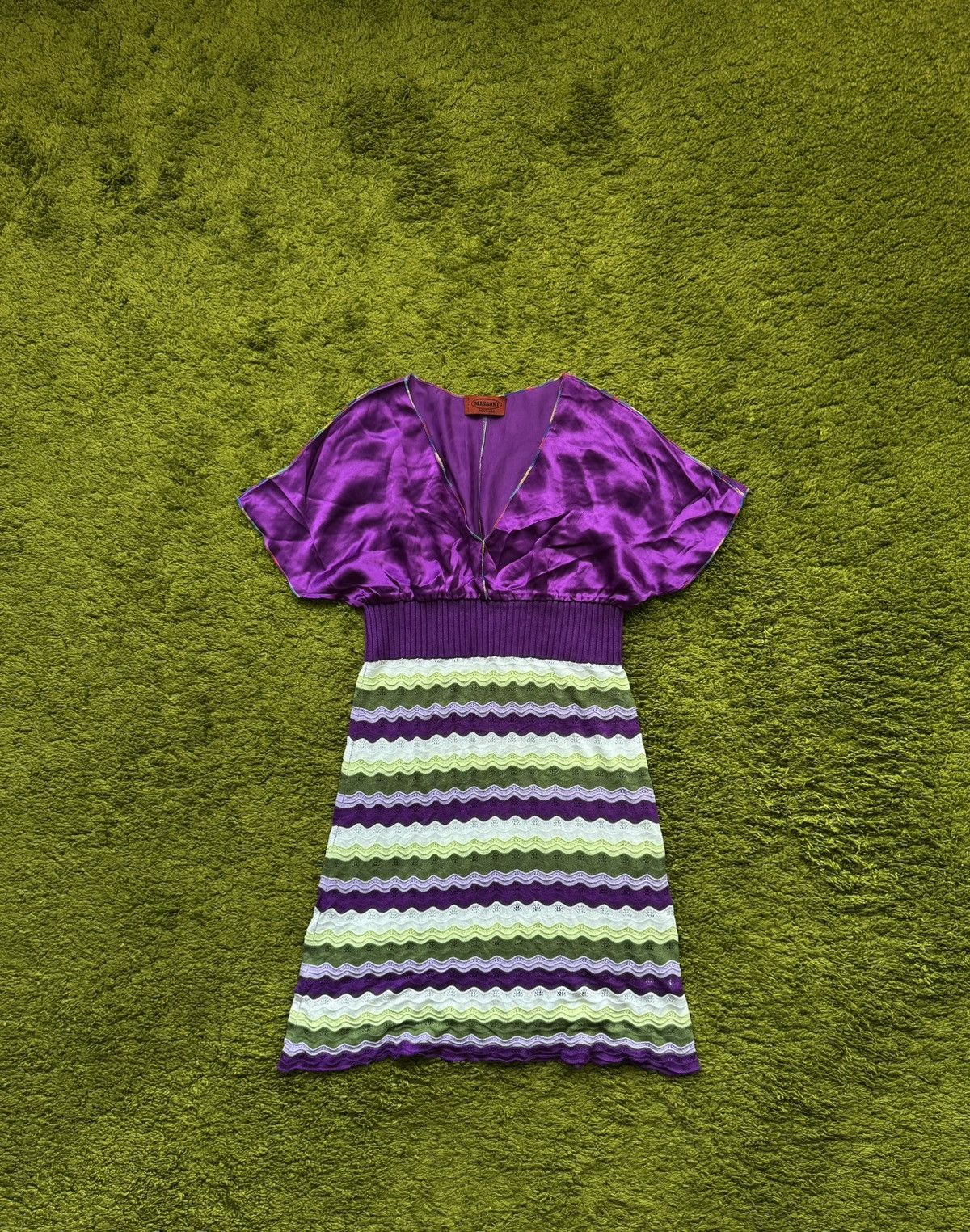 Missoni coloured baby doll knit mini dress