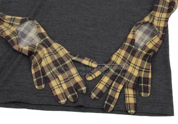Comme des Garcons Comme des Garcons Gray Vintage Plaid Glove Top Size S / US 4 / IT 40 - 7 Thumbnail