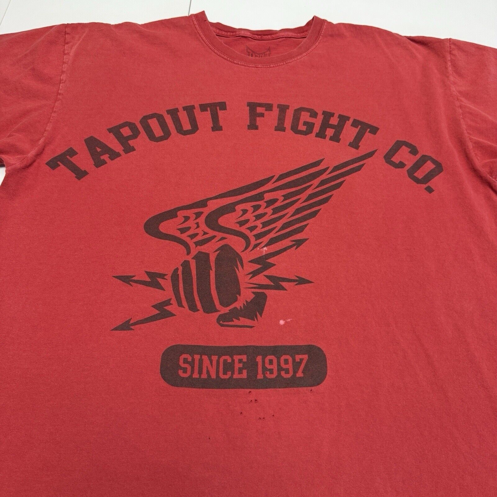 Tapout Tapout Fight Co T Shirt Mens 2XL Red Short Sleeve Streetwear Size US XXL / EU 58 / 5 - 5 Thumbnail