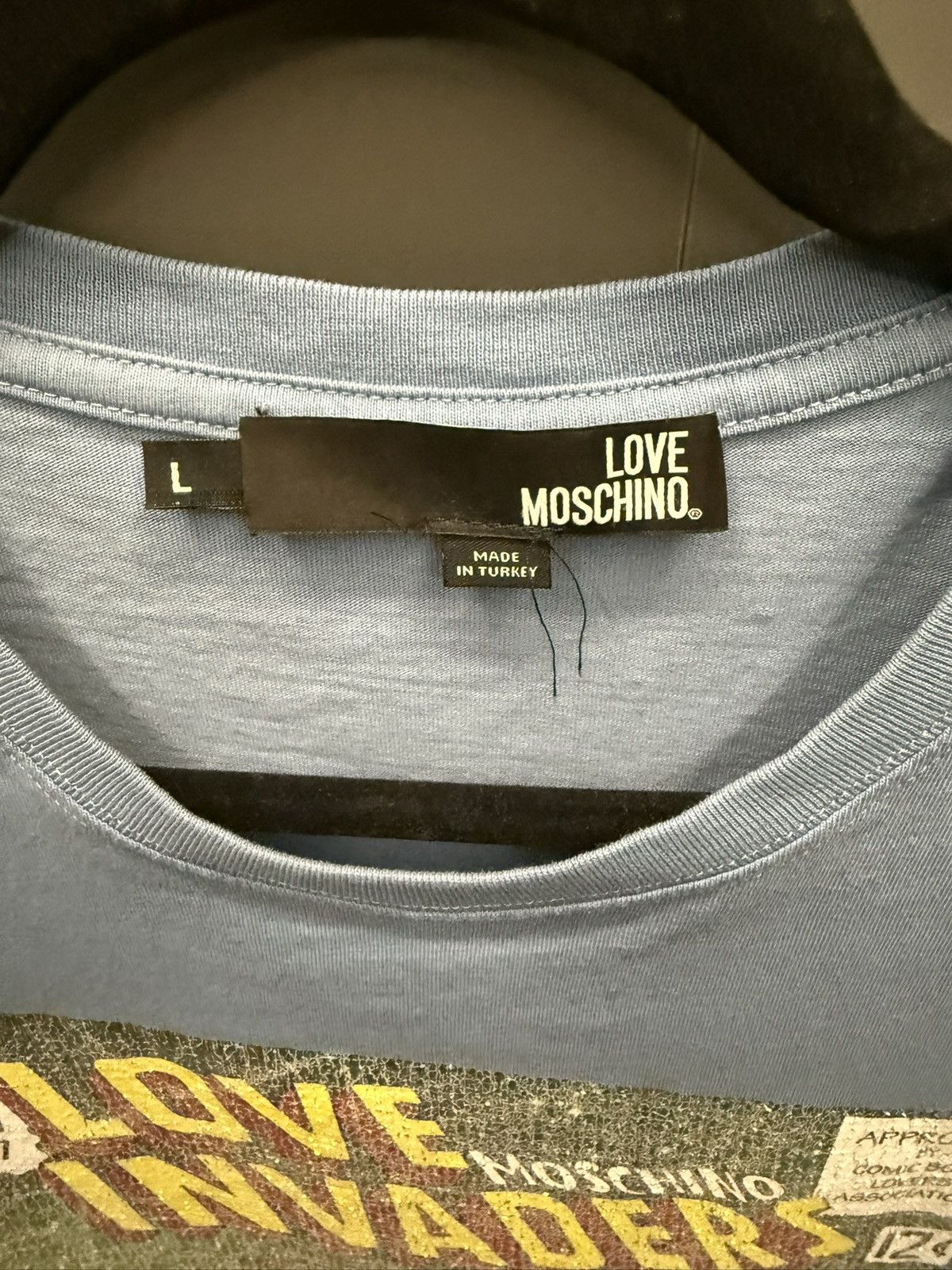 Moschino Love Moschino Rare Comic Print Love Invaders T-Shirt Size US L / EU 52-54 / 3 - 4 Thumbnail