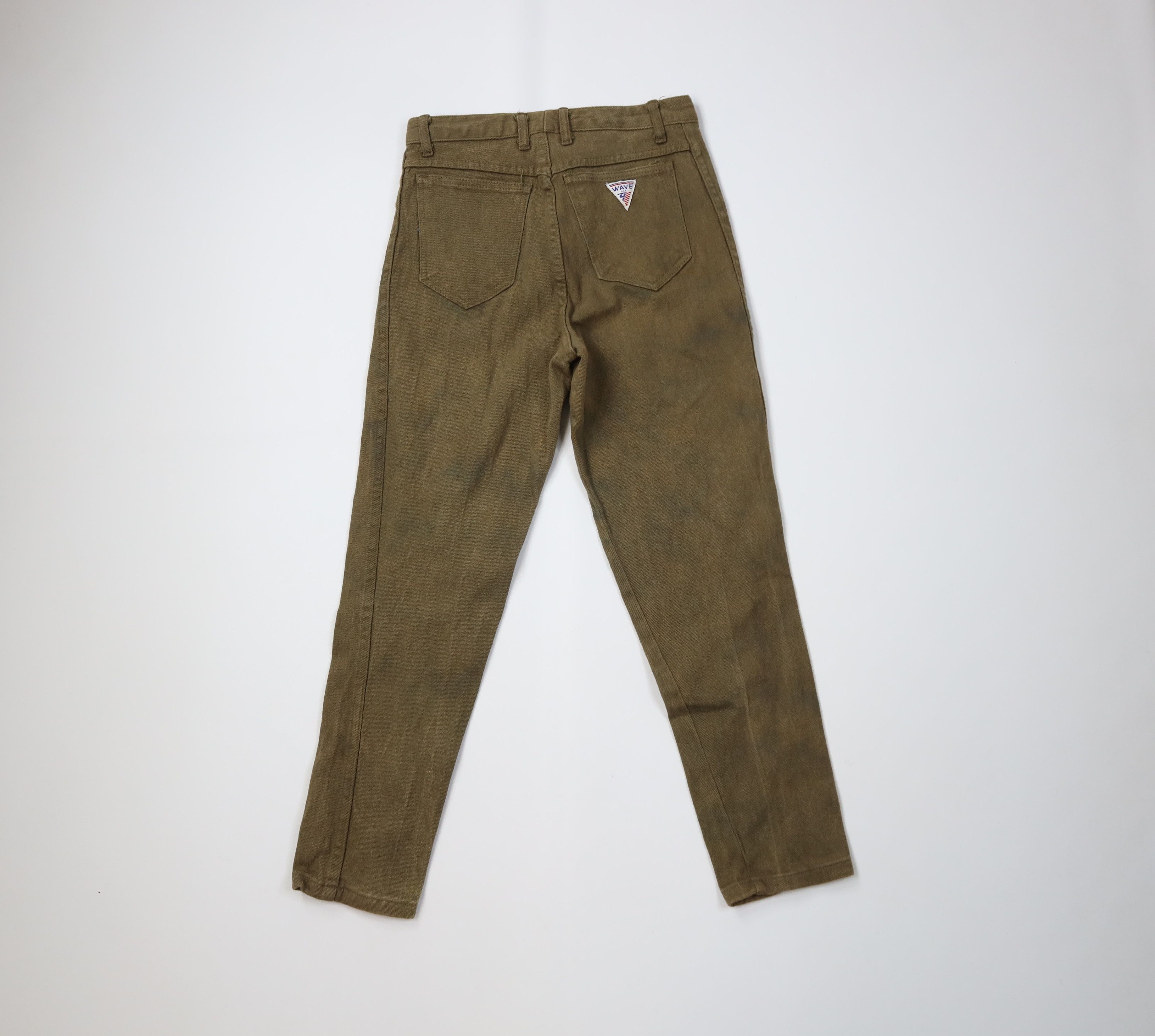 Vintage Vintage 90s Streetwear Skinny Leg Denim Jeans Green USA Size 26" / US 2 / IT 38 - 8 Thumbnail