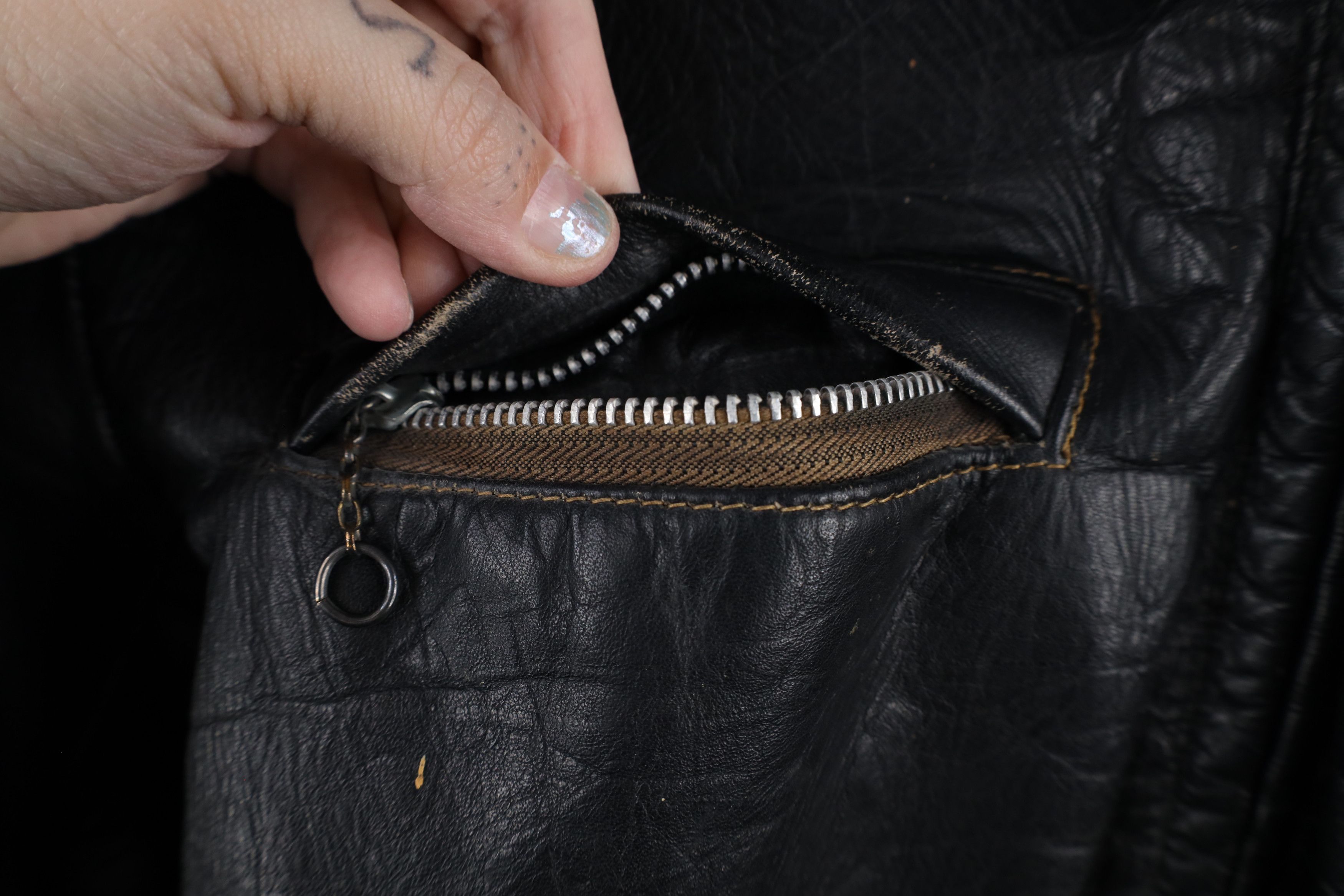 Vintage Vintage 60s 70s Streetwear Chain Zipper Cafe Jacket USA Size US L / EU 52-54 / 3 - 10 Thumbnail