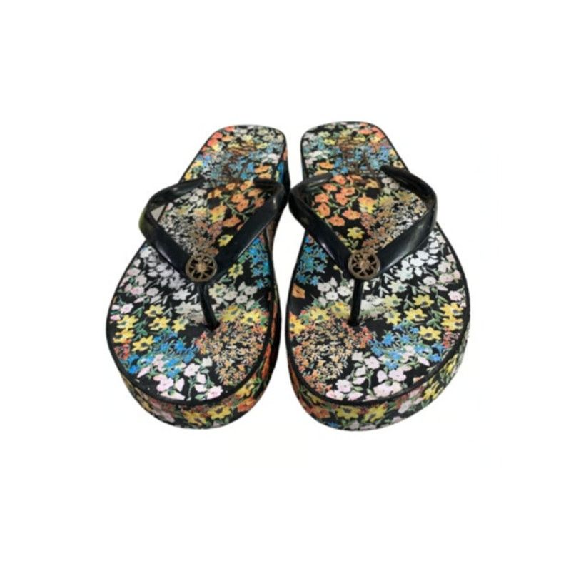 Nanette Lepore Nanette Lepore Women's Size 9 Flip Flop Sandals Floral Beach Size US 9 / IT 39 - 8 Thumbnail
