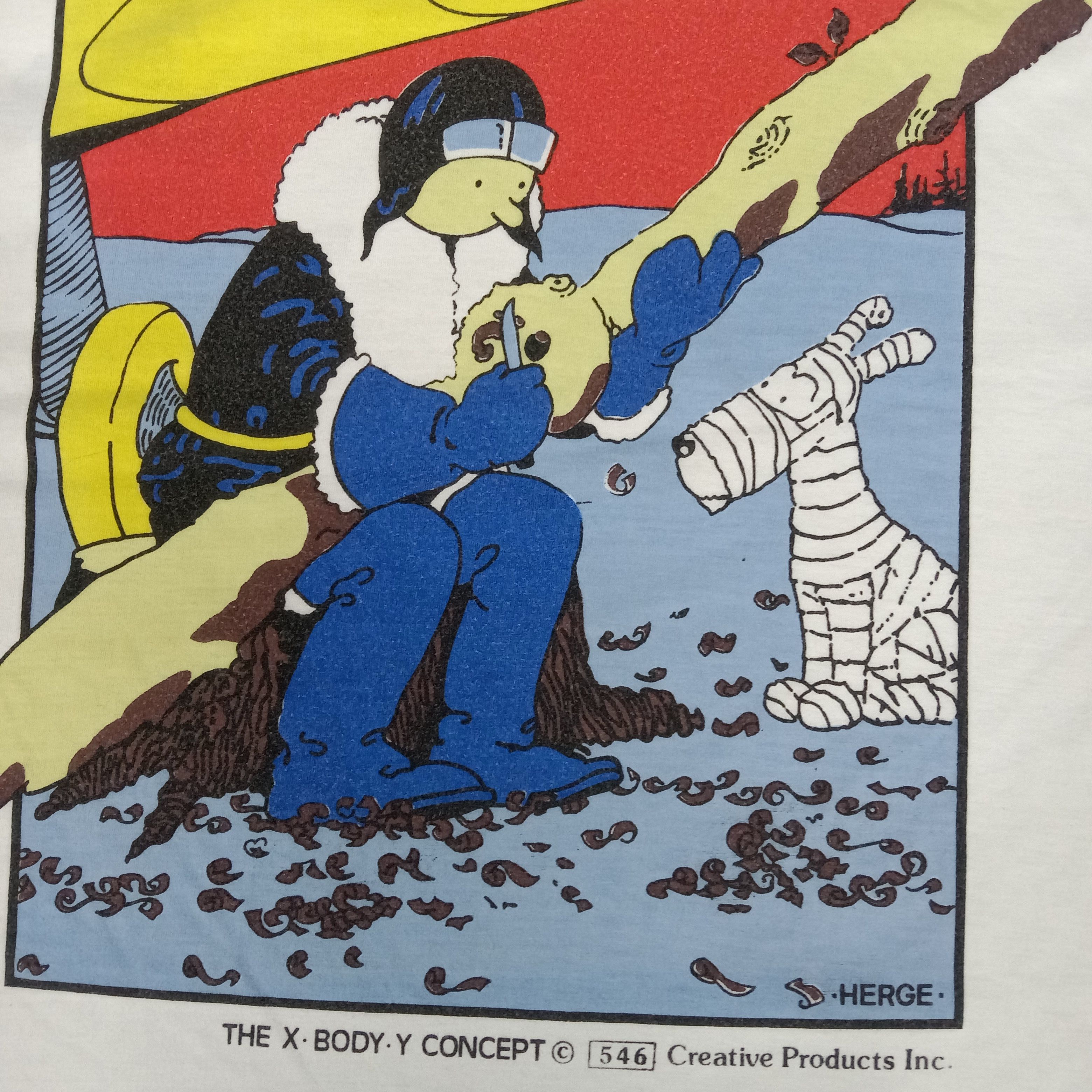 Cartoon Network × Vintage Tintin In Land Of The Soviets Cartoon Movie Tshirt Size US L / EU 52-54 / 3 - 3 Thumbnail