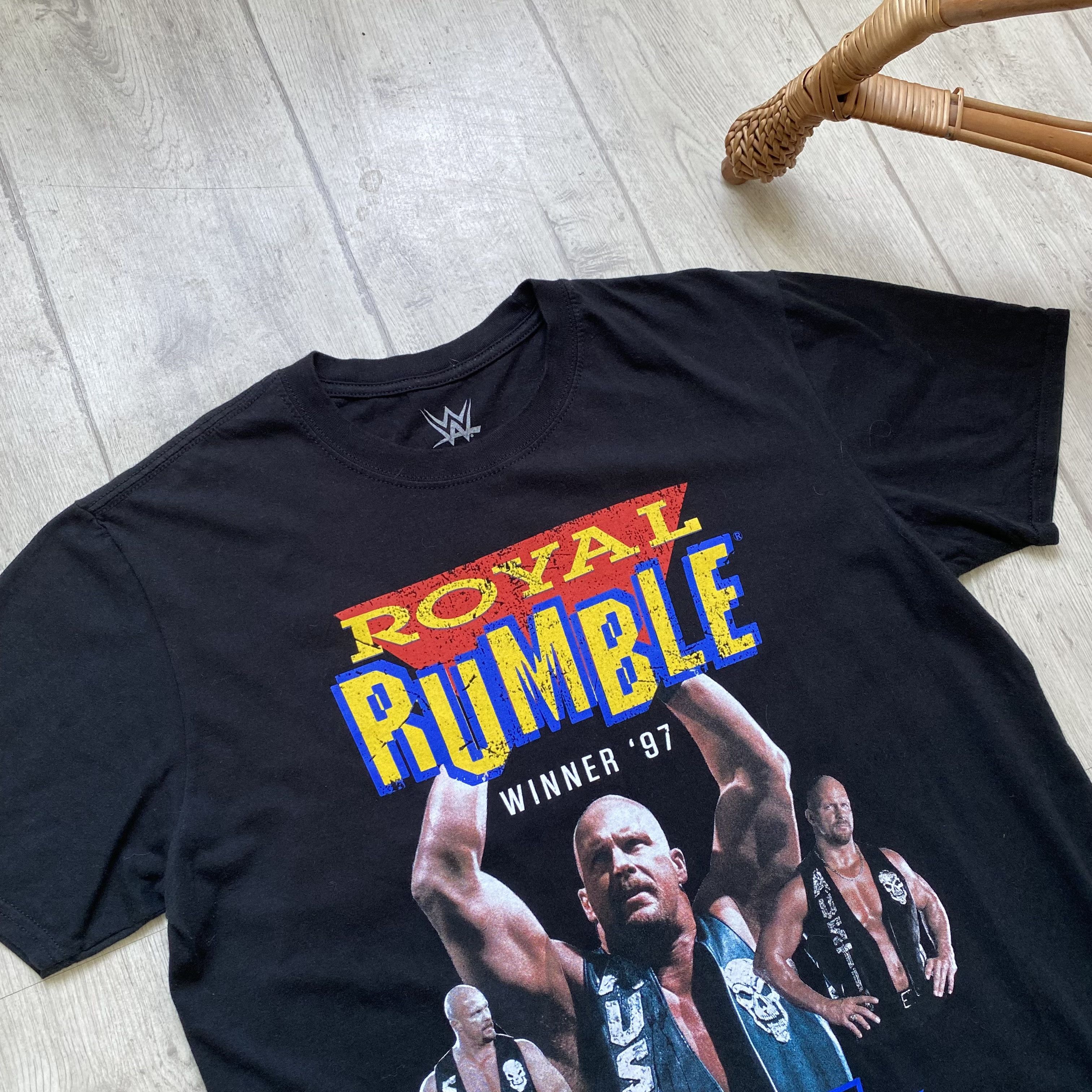 WWE Resting WWE Royal Rumble promo tee Wrestling WWF UFC Size US L / EU 52-54 / 3 - 3 Thumbnail