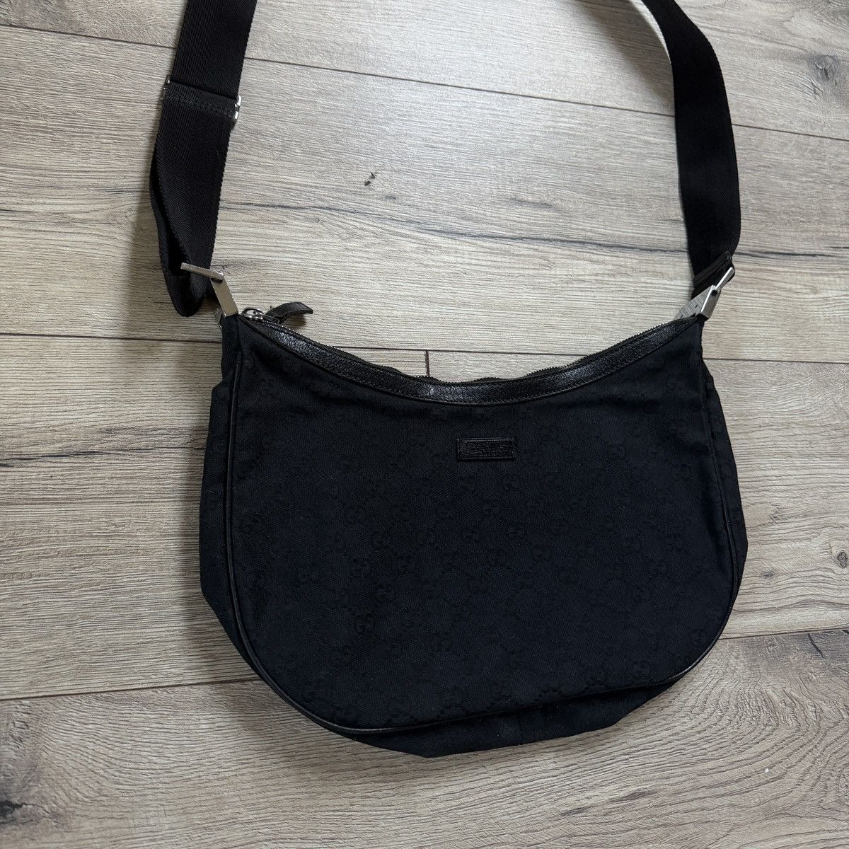 Gucci Shoulder Bag in Black with Monogram