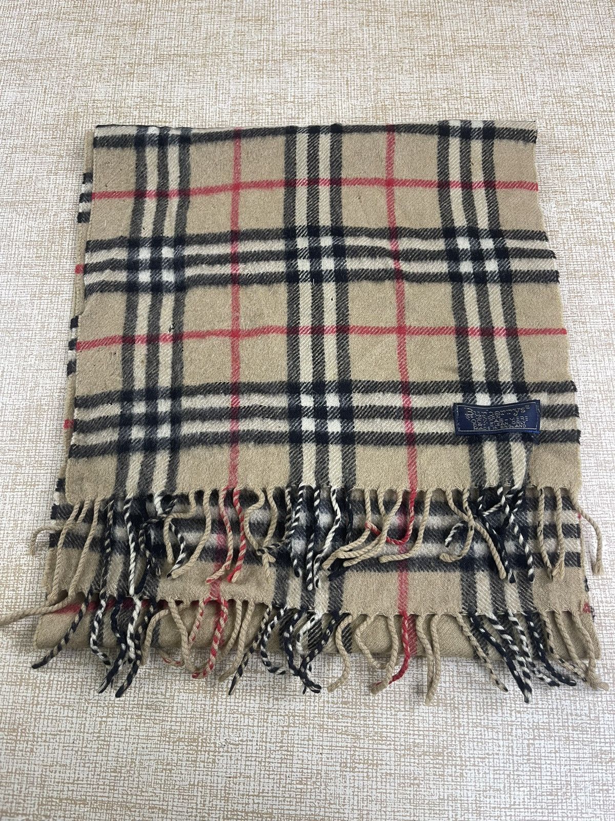 Burberry × Vintage Vintage Burberrys Cashmere Scarf / Muffler / Neckwear Size ONE SIZE - 10 Thumbnail