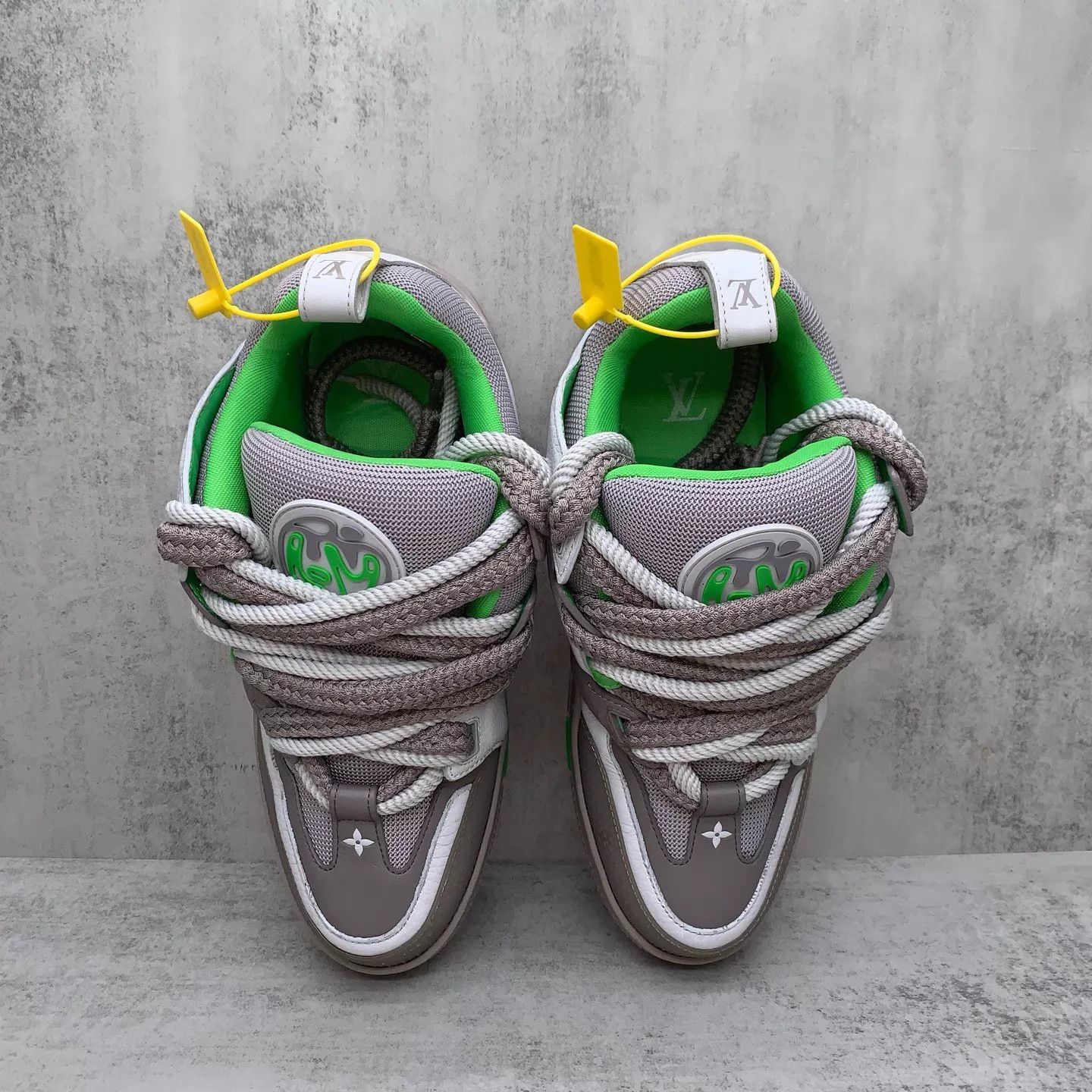 Louis Vuitton LV Skate Gray-Green Loafers 7/41 95 New Box & Acc Size US 8 / EU 41 - 6 Thumbnail