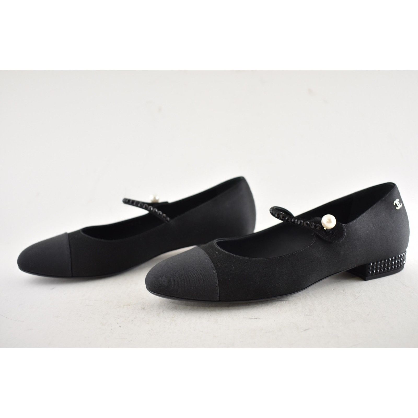 Chanel Chanel 24B Silk Crystal CC Logo Mary Jane Ballet Flat 38.5 Size US 8.5 / IT 38.5 - 17 Thumbnail