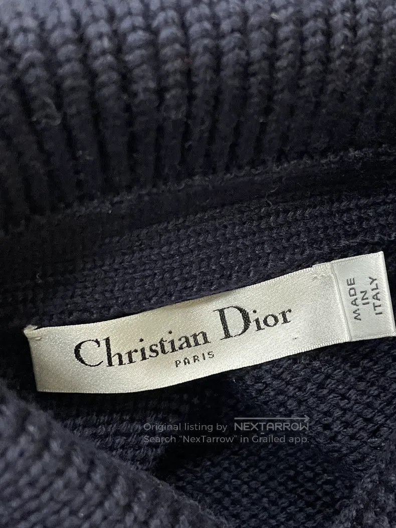 Dior Dior Dark blue lapel wool sweater Size XS / US 0-2 / IT 36-38 - 4 Thumbnail