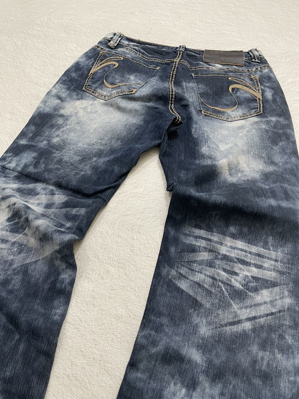 Hysteric Glamour 2000s Vintage Acid Washed Hangten Fading Denim Y2K Size US 29 - 7 Thumbnail