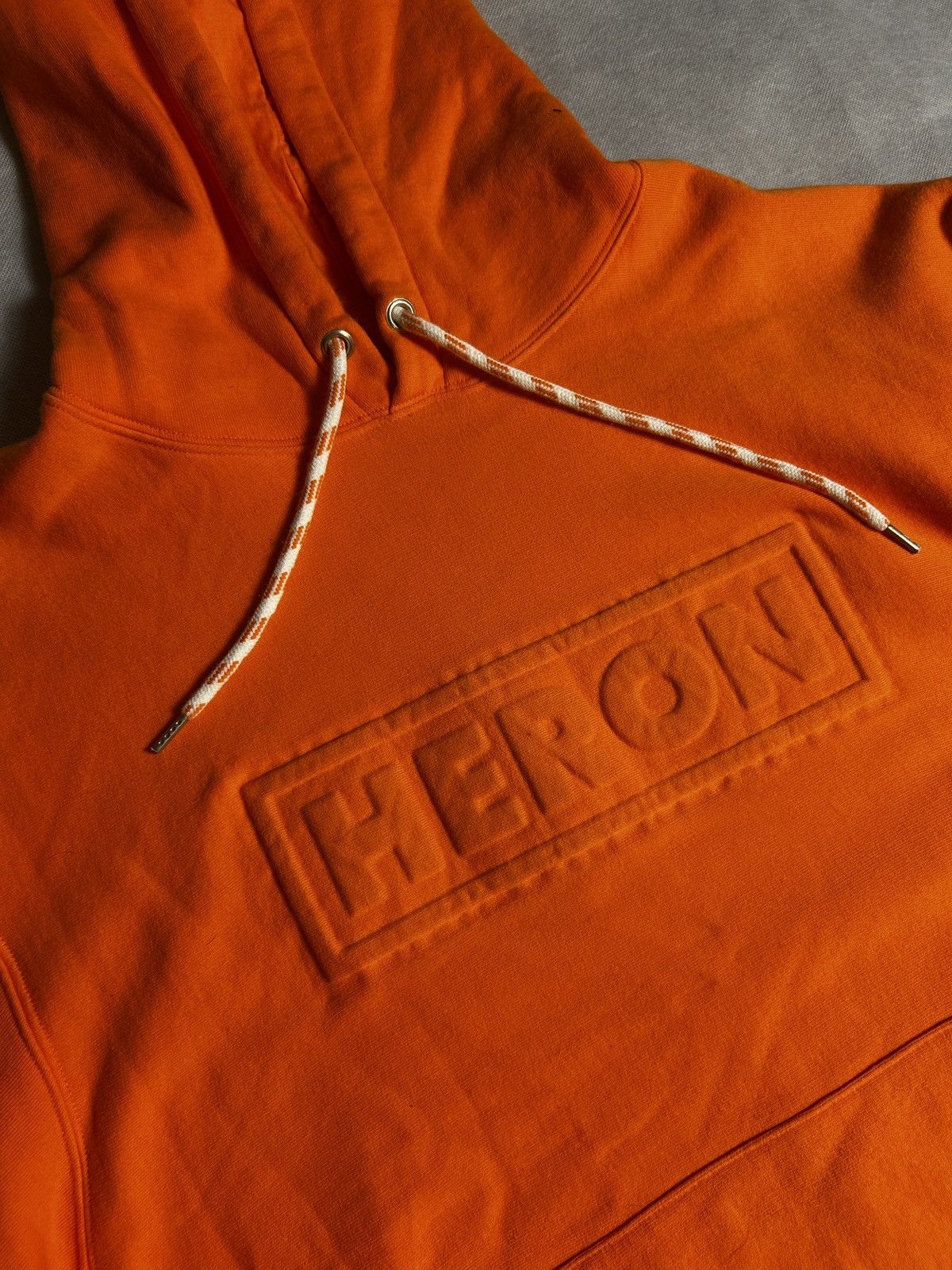 Heron Preston Orange Embossed Heron Preston Pullover Size US XL / EU 56 / 4 - 2 Thumbnail
