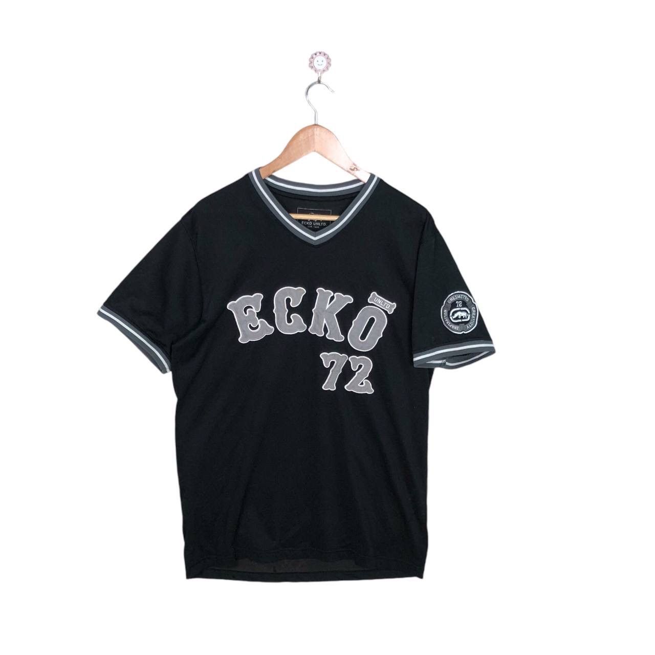 Ecko Unltd. Cyber Y2K ECKO UNLTD 72 Black Hockey Jersey Size US L / EU 52-54 / 3 - 1 Thumbnail