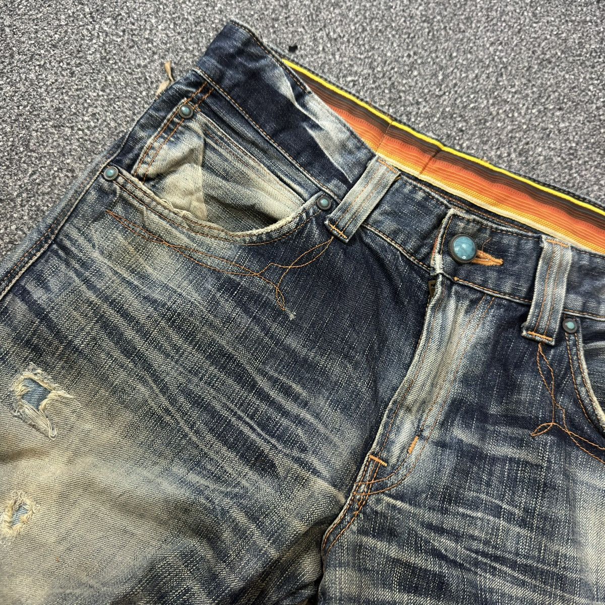 Kapital Vintage Flared Thrashed Edwin Clawmark Jeans Denim Size US 32 / EU 48 - 15 Thumbnail