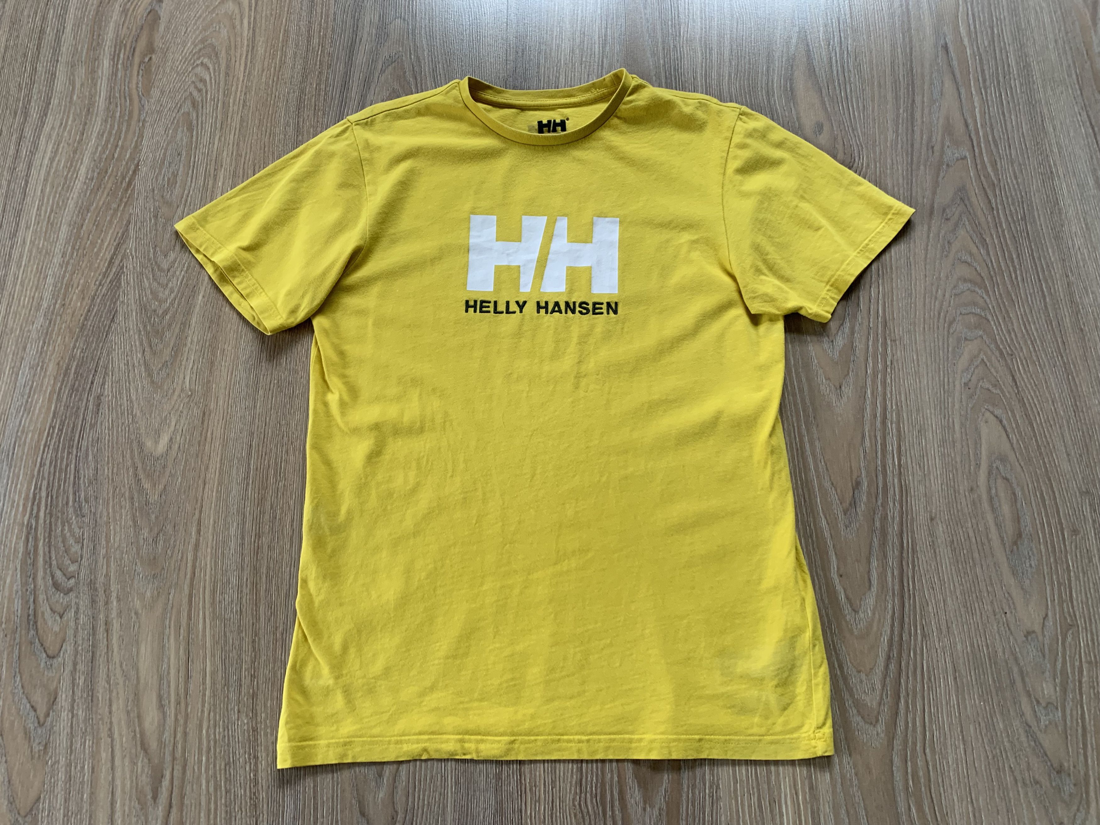 Helly Hansen Helly Hansen Center Logo Printed Yellow Cotton T-Shirt Size US S / EU 44-46 / 1 - 2 Thumbnail