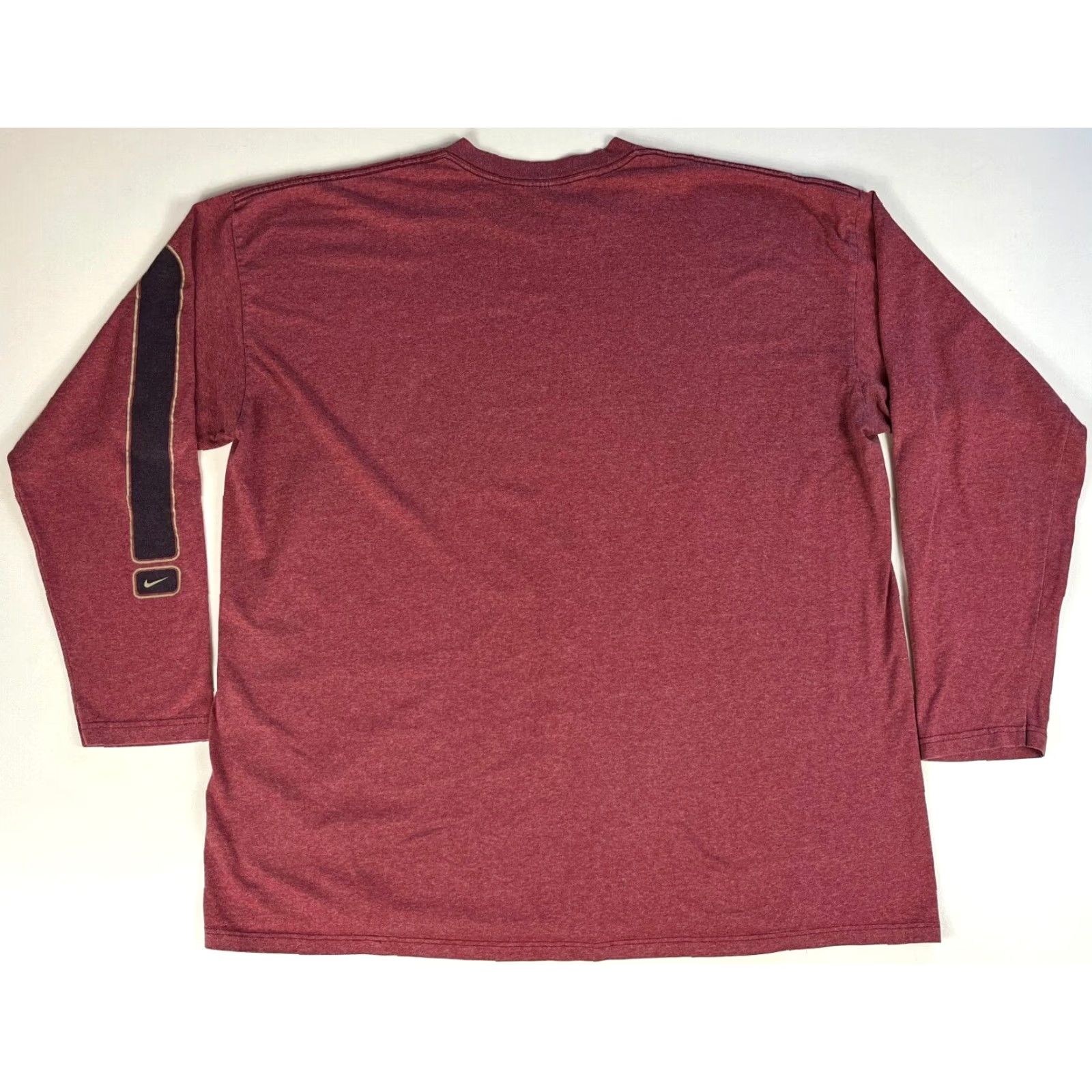 Nike Nike Men's Vintage 90s Long Sleeve T-Shirt Sz 2XL Red Shirt Men’s 90s Nike Crew Neck Vintage 1990s Size US XXL / EU 58 / 5 - 2 Thumbnail