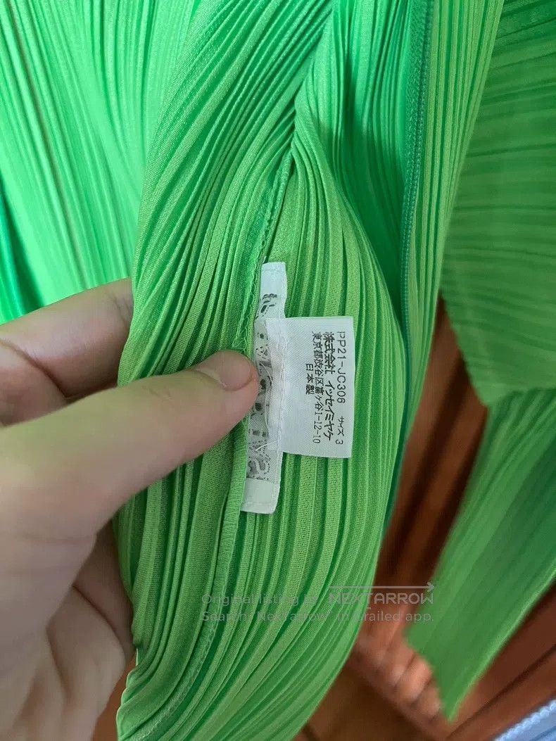 Issey Miyake Issey Miyake Bright Green Zipper Cardigan Size L / US 10 / IT 46 - 5 Thumbnail
