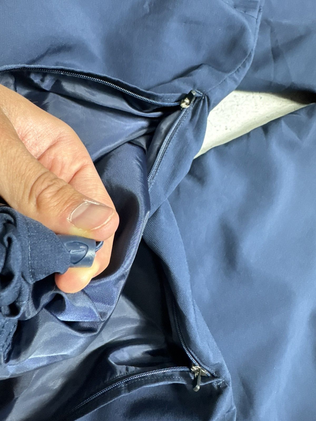 Nike Nike Vintage Baggy Track Pants Drill Swoosh Y2K Blue Size US 34 / EU 50 - 9 Thumbnail