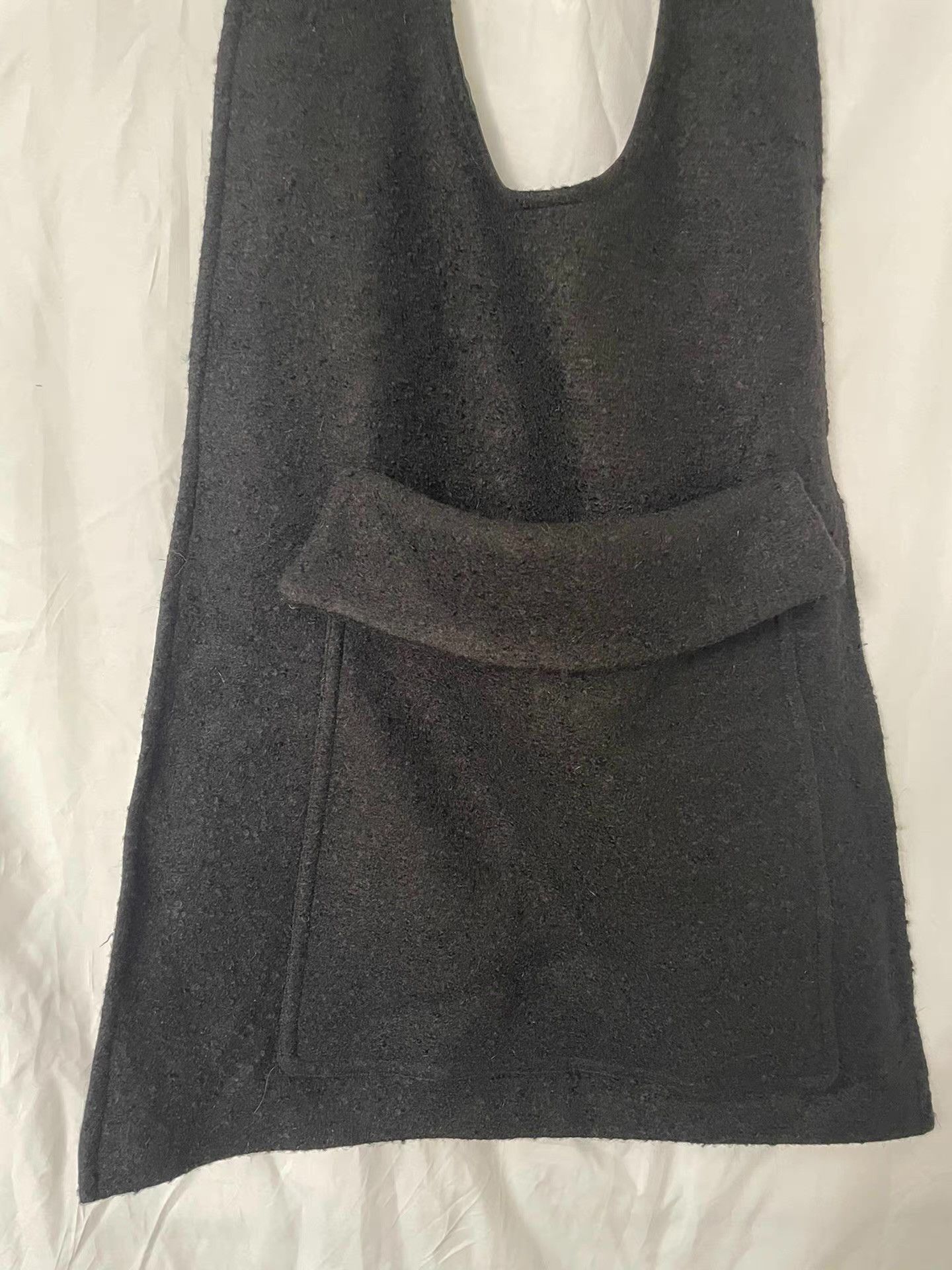 Raf Simons Raf Simons 18FW Black Wool Oversized Shoulder Bag Ｑ21 Size ONE SIZE - 7 Thumbnail