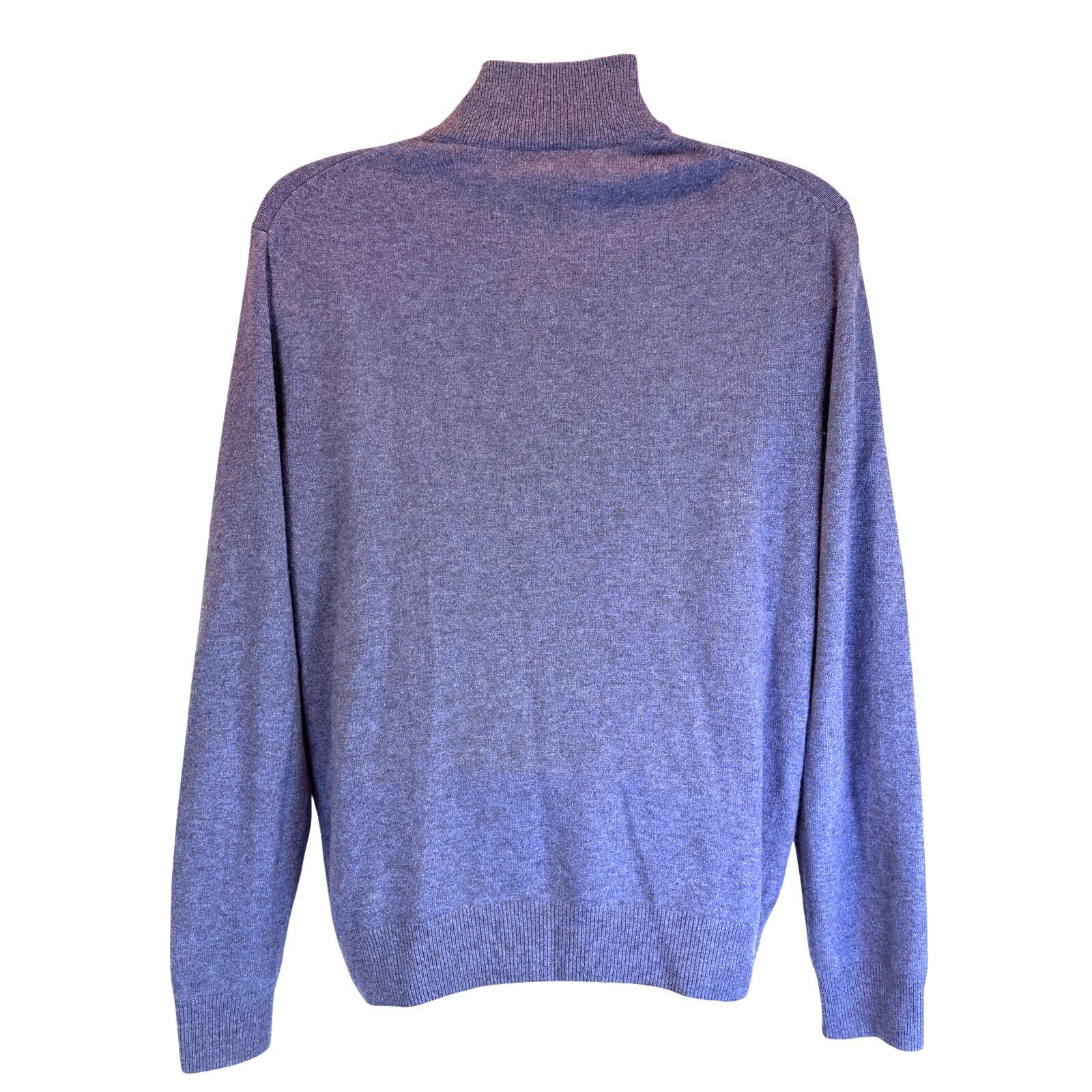 Bloomingdale's Bloomingdale's 100% Cashmere Quarter Zip Sweater Size Large Size US L / EU 52-54 / 3 - 3 Thumbnail