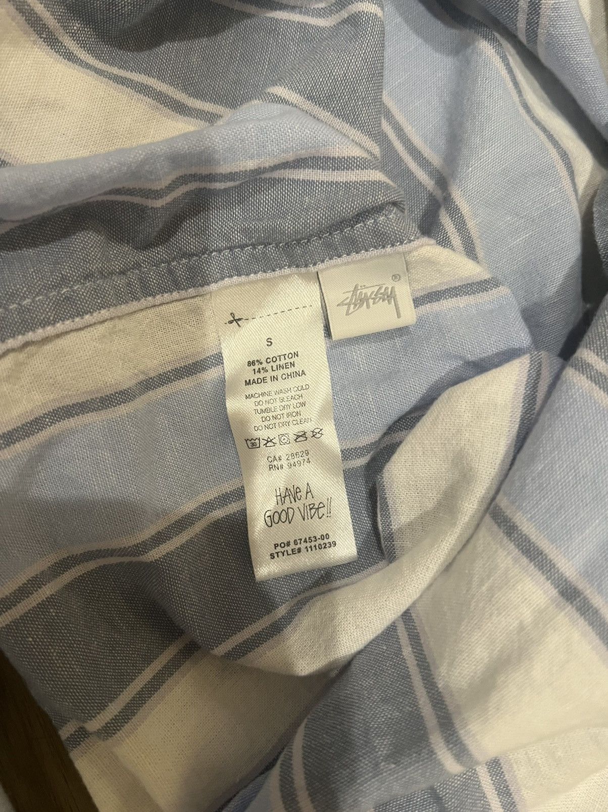 Stussy Stussy wide striped shirt Size US S / EU 44-46 / 1 - 4 Thumbnail