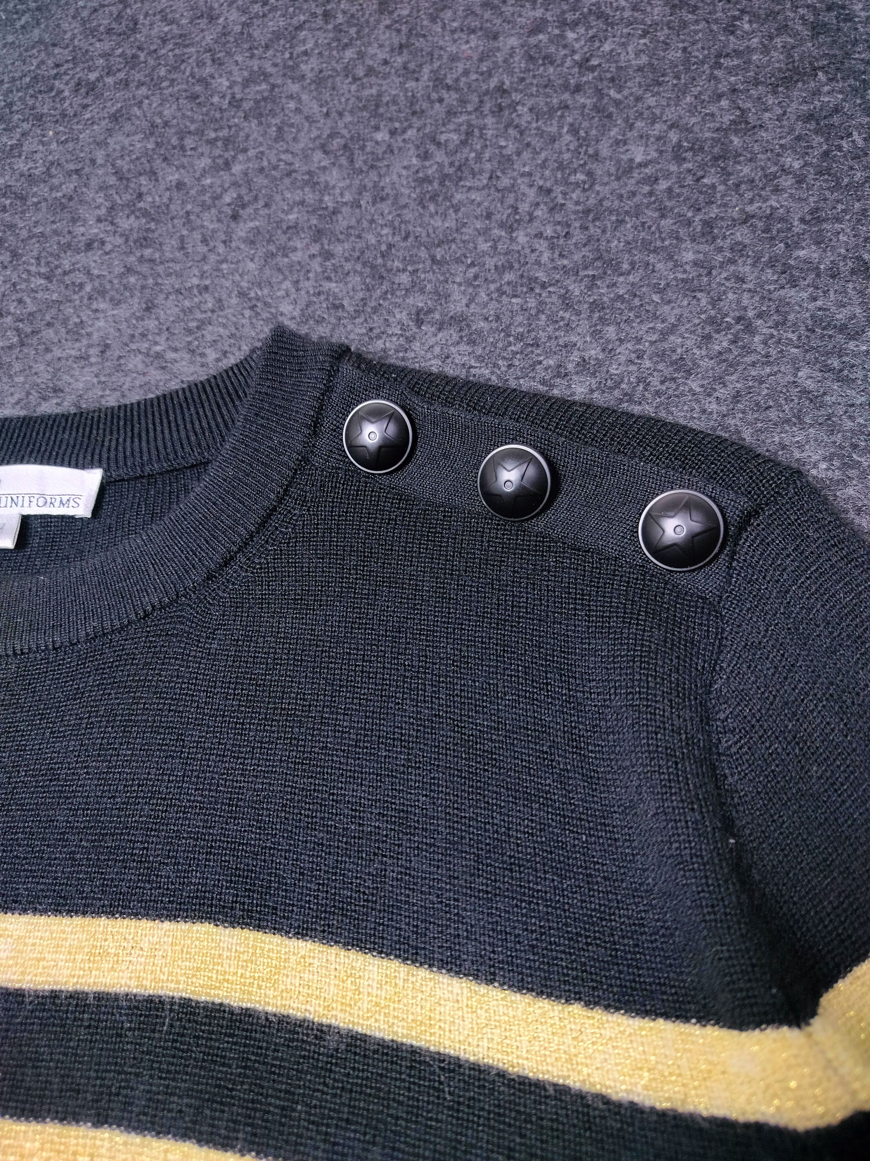Dior Christian Dior Uniform Bee Logo Stripe Wool Knit Sweater Size US M / EU 48-50 / 2 - 4 Thumbnail
