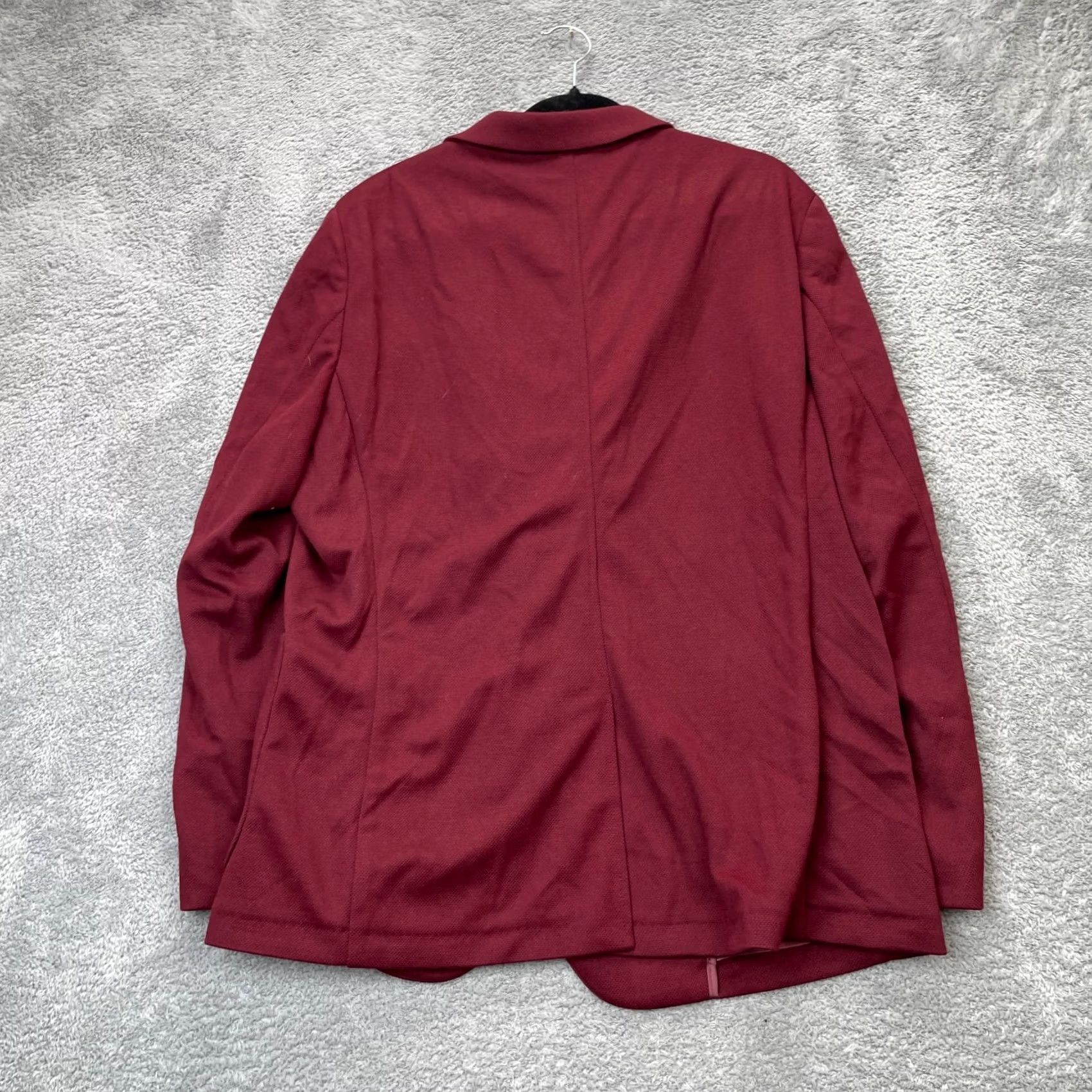 Vintage VINTAGE Paul Jones PJ Jacket Mens XL Red Blazer Coat Single-Breasted Two-Button 4-Button Notch Lapel Business Casual Formal DressClassic Style: Tuxedo Size 46R - 2 Thumbnail