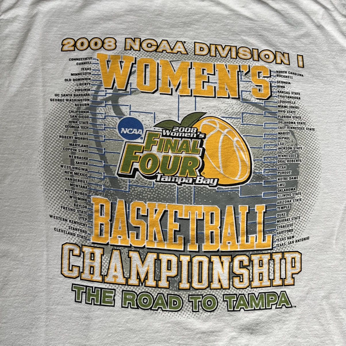 Vintage Vintage 2008 NCAA Final Four Women’s Basketball Logo T Shirt Size US L / EU 52-54 / 3 - 5 Thumbnail