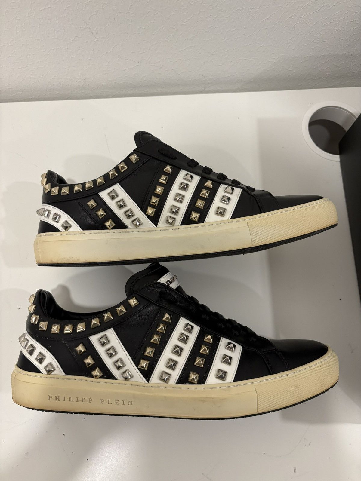 Philipp Plein Philipp Plein Leather sneakers Size US 10 / EU 43 - 3 Thumbnail