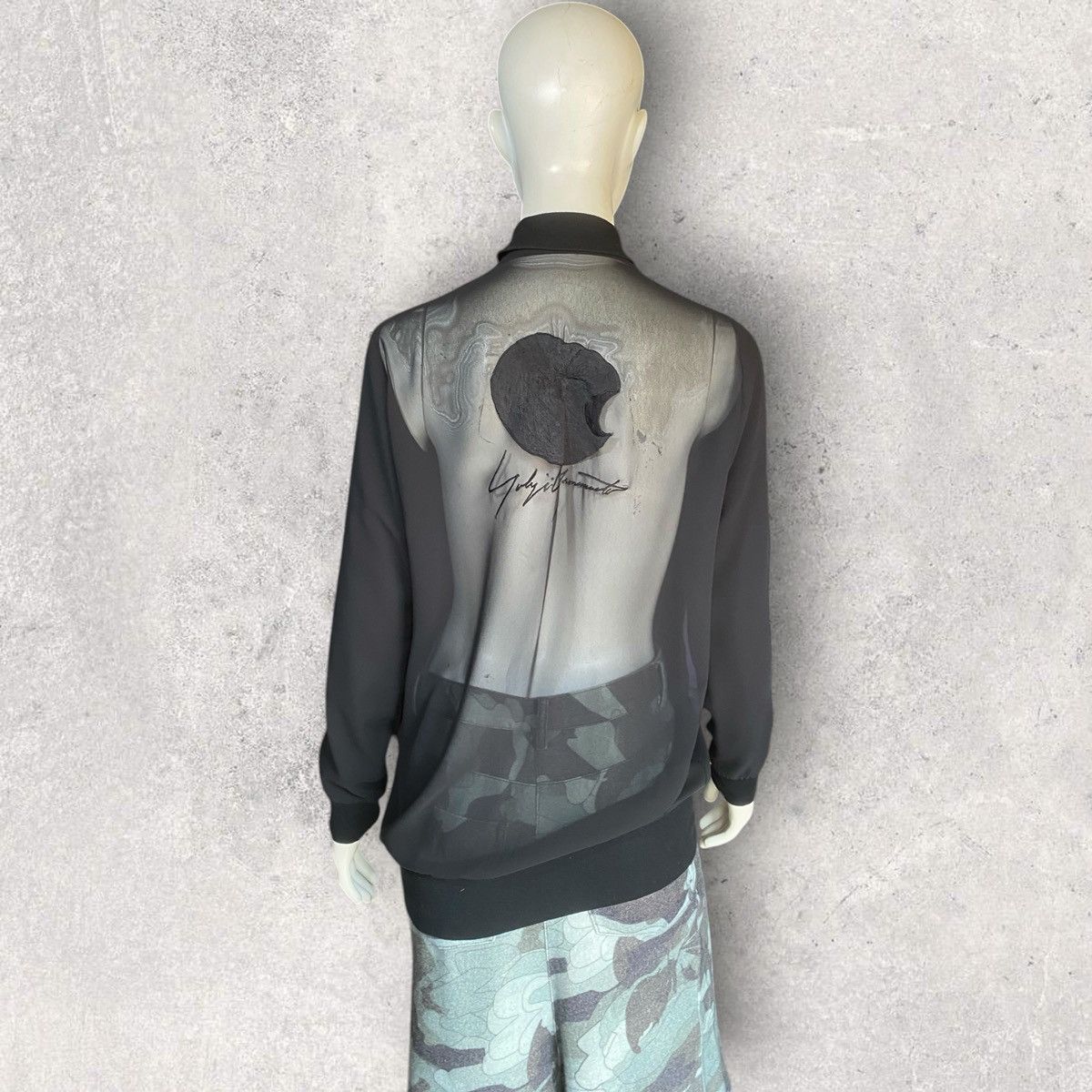 Yohji Yamamoto AW15 Apple Embroidered Sheer Mesh Jacket Size S / US 4 / IT 40 - 1 Thumbnail